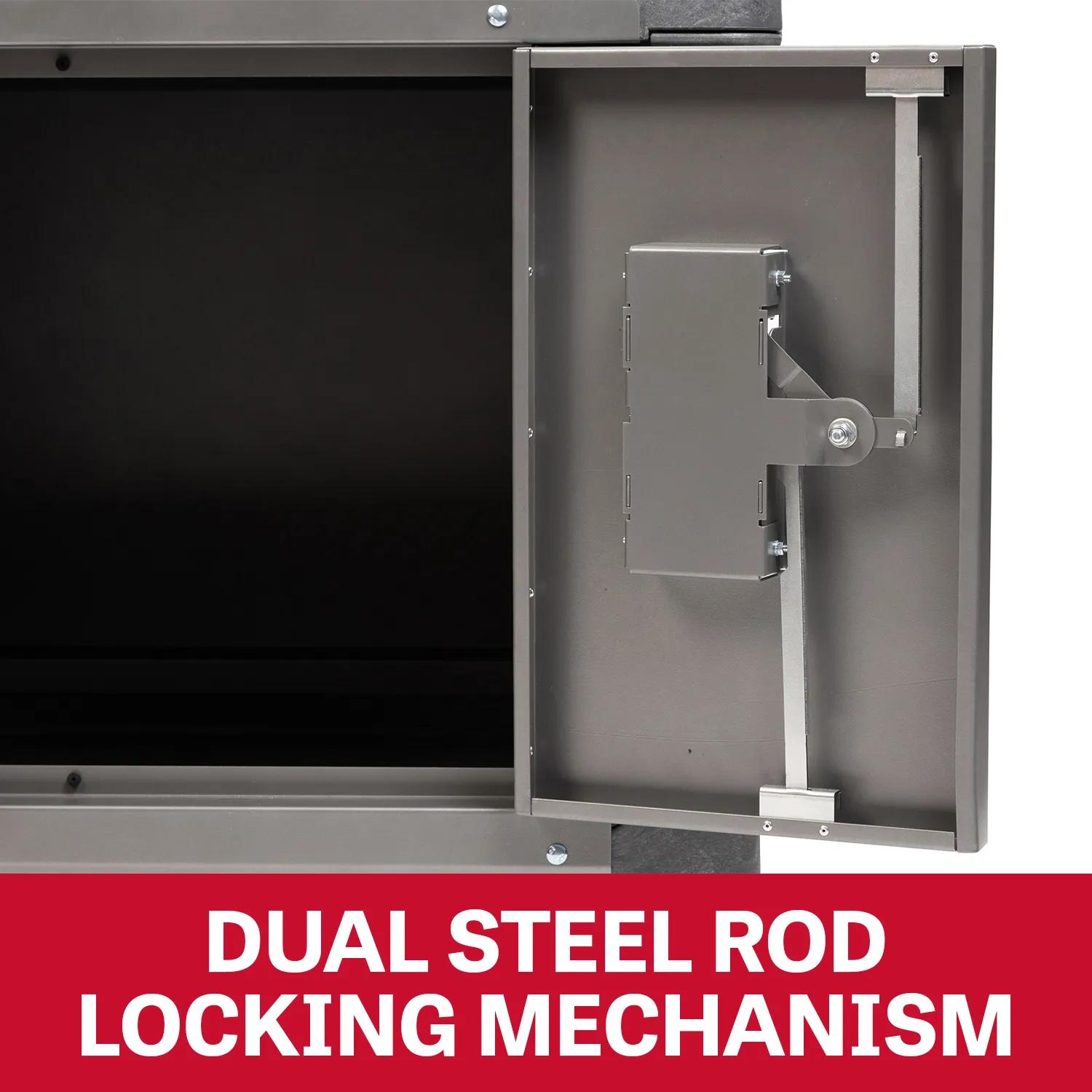 LOAD-N-LOCK Security Cart System with PUC-4325 Resin Utility Cart