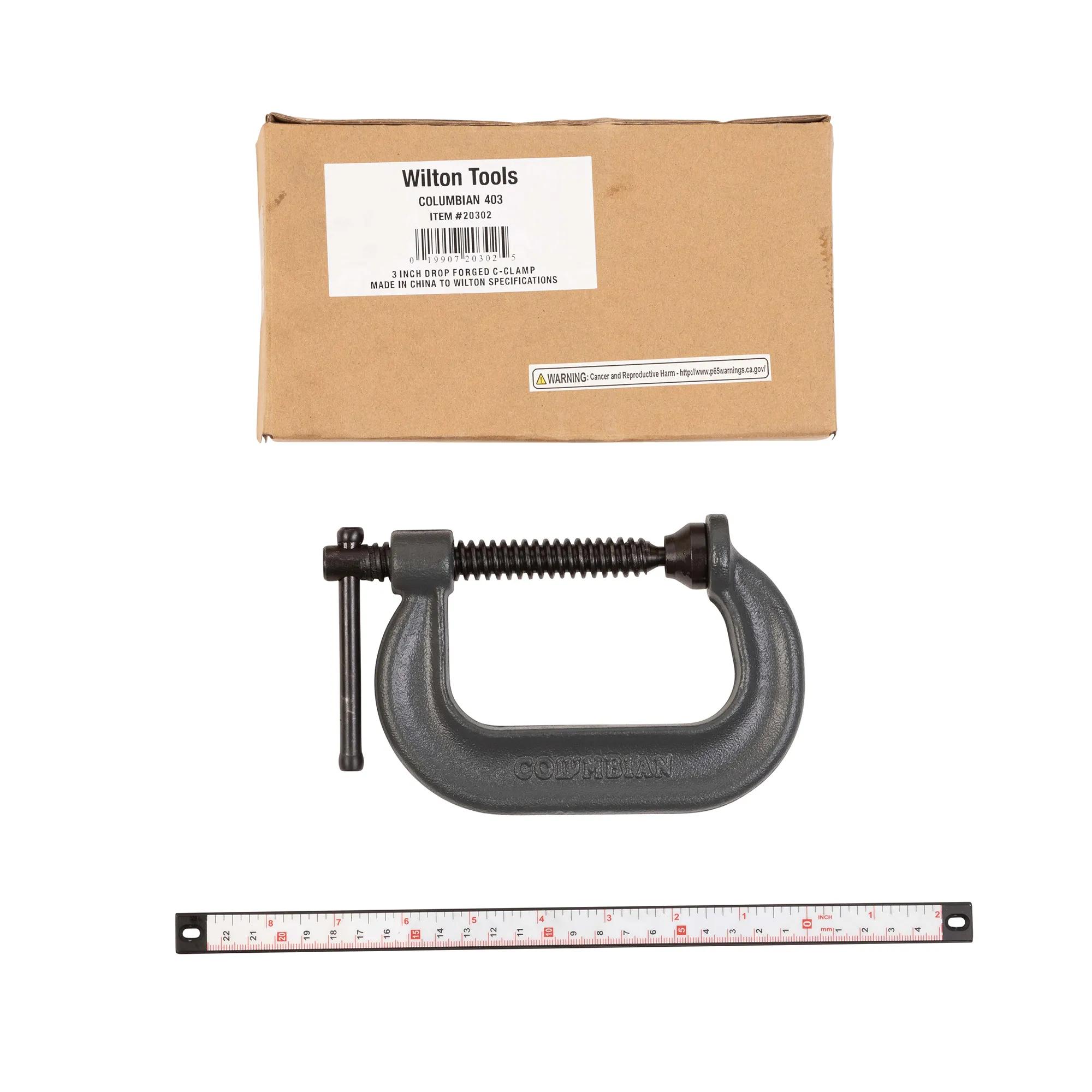 400 Series C-Clamp, 0 - 3 in. Opening Capacity, 2-3/8 in.  Throat Depth (H403)