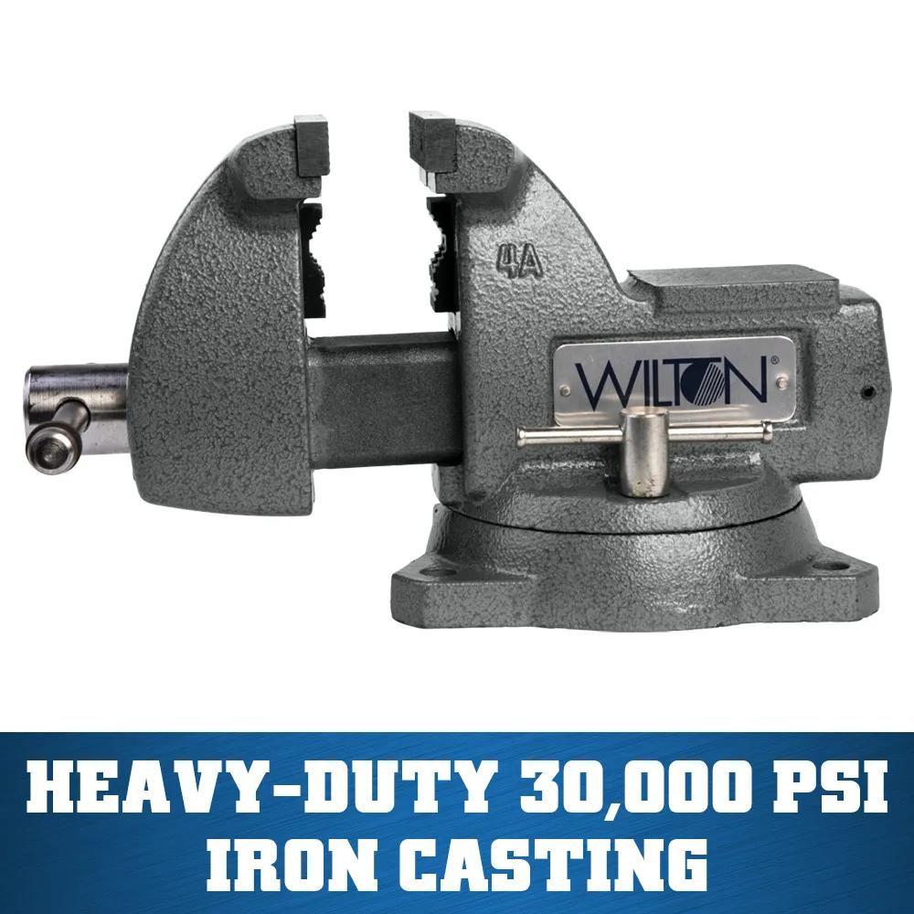 4 in. Mechanics Vise with Swivel Base
