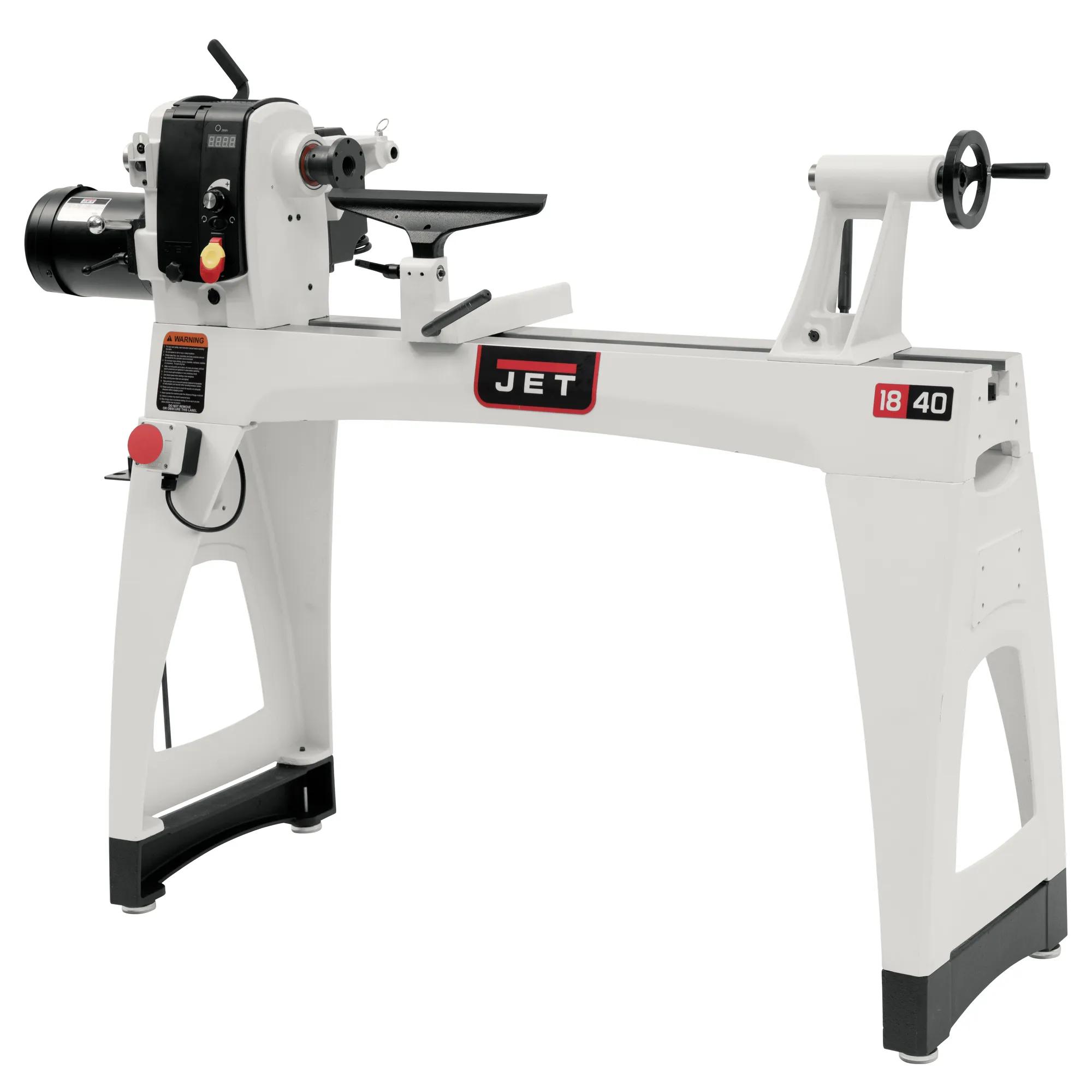 18" x 40". Wood Lathe, 2HP, 230V 1PH(JWL-1840EVS)