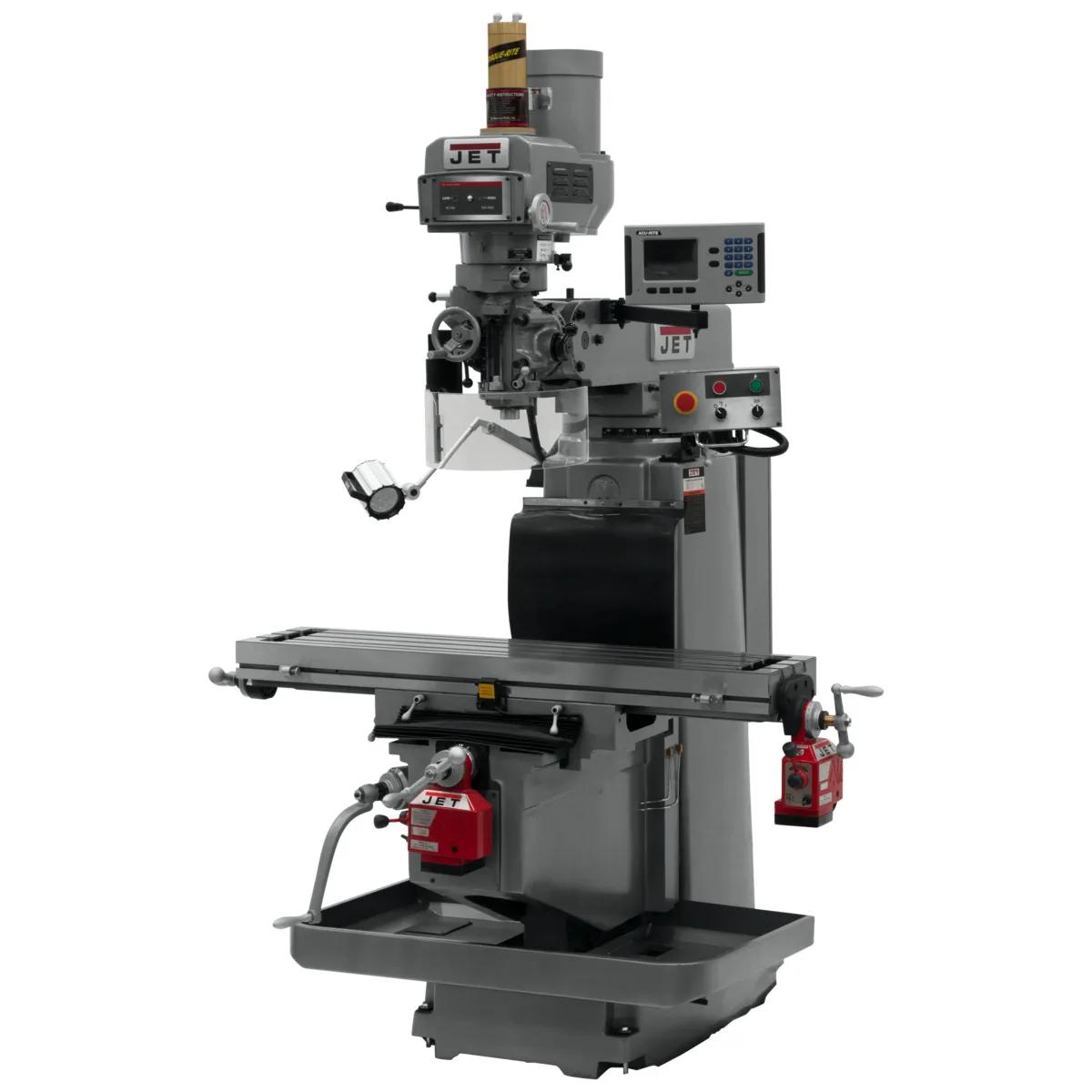 12" x 54" Vari. Speed Vert. Mill w/ ACU-RITE 203 3X (Q) DRO, X & Y Powerfeeds & Power Drawbar, 5HP, 230/460V 3PH(JTM-1254RVS)