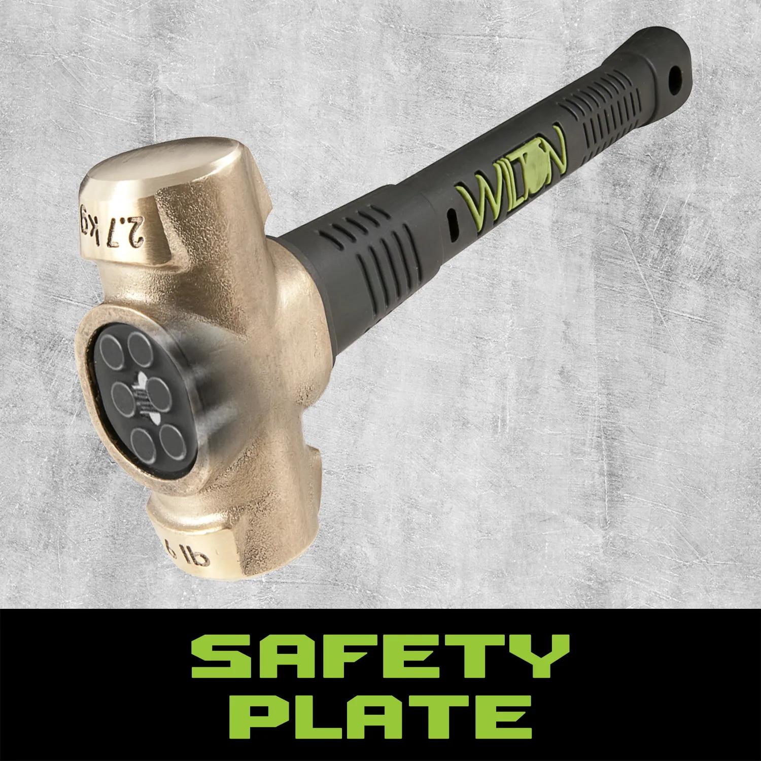 4 Lb Head, 12 in.  B.A.S.H Brass Hammer
