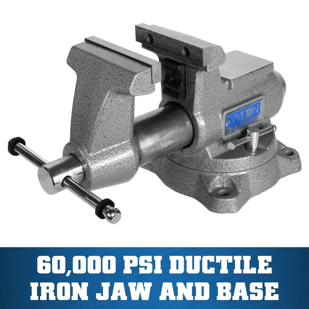 4-1/2 in. Mechanics Pro Bench Vise with 360-Degree Swivel Base