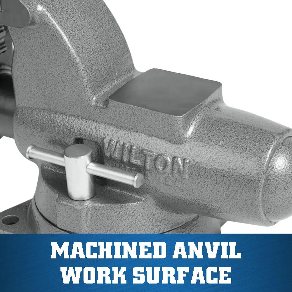 5 in. Combination Pipe and Bench Vise with Swivel Base