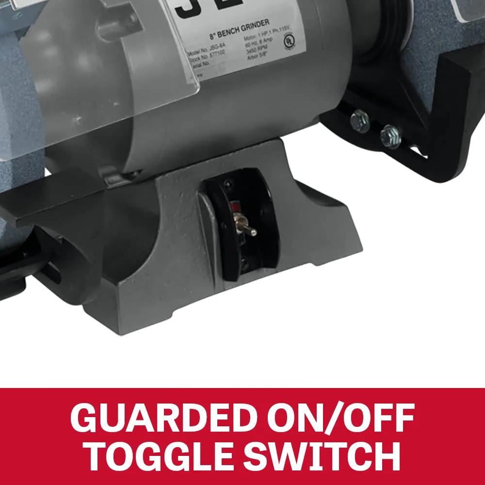 8" Bench Grinder, 0.5HP, 120V 1PH(JBG-8B)