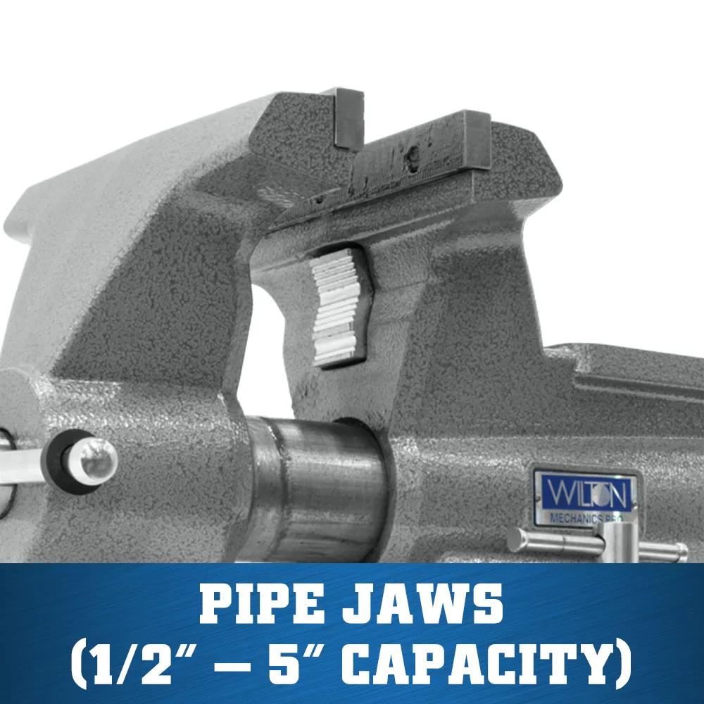 10 in. Mechanics Pro Vise with 360-Degree Swivel Base