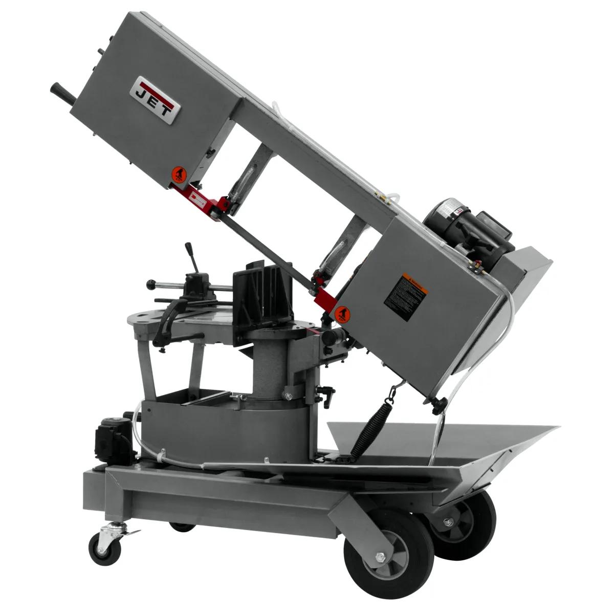 10" Horizontal/Vert. Dual Mitering Portable Band Saw w/ Coolant System, 1HP, 115V 1PH(HVBS-10-DMWC)