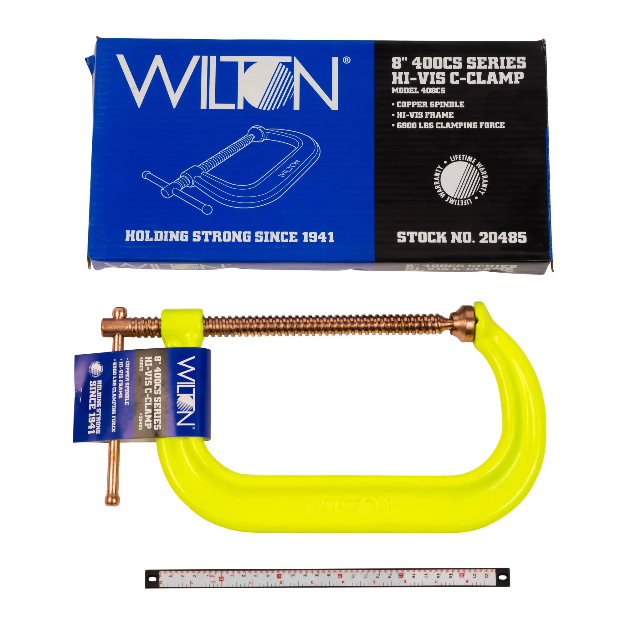 Spark-Duty Drop Forged Hi-Vis C-Clamp 0 - 8-1/4 in. Opening Capacity, 4-15/16 in.  Throat Depth