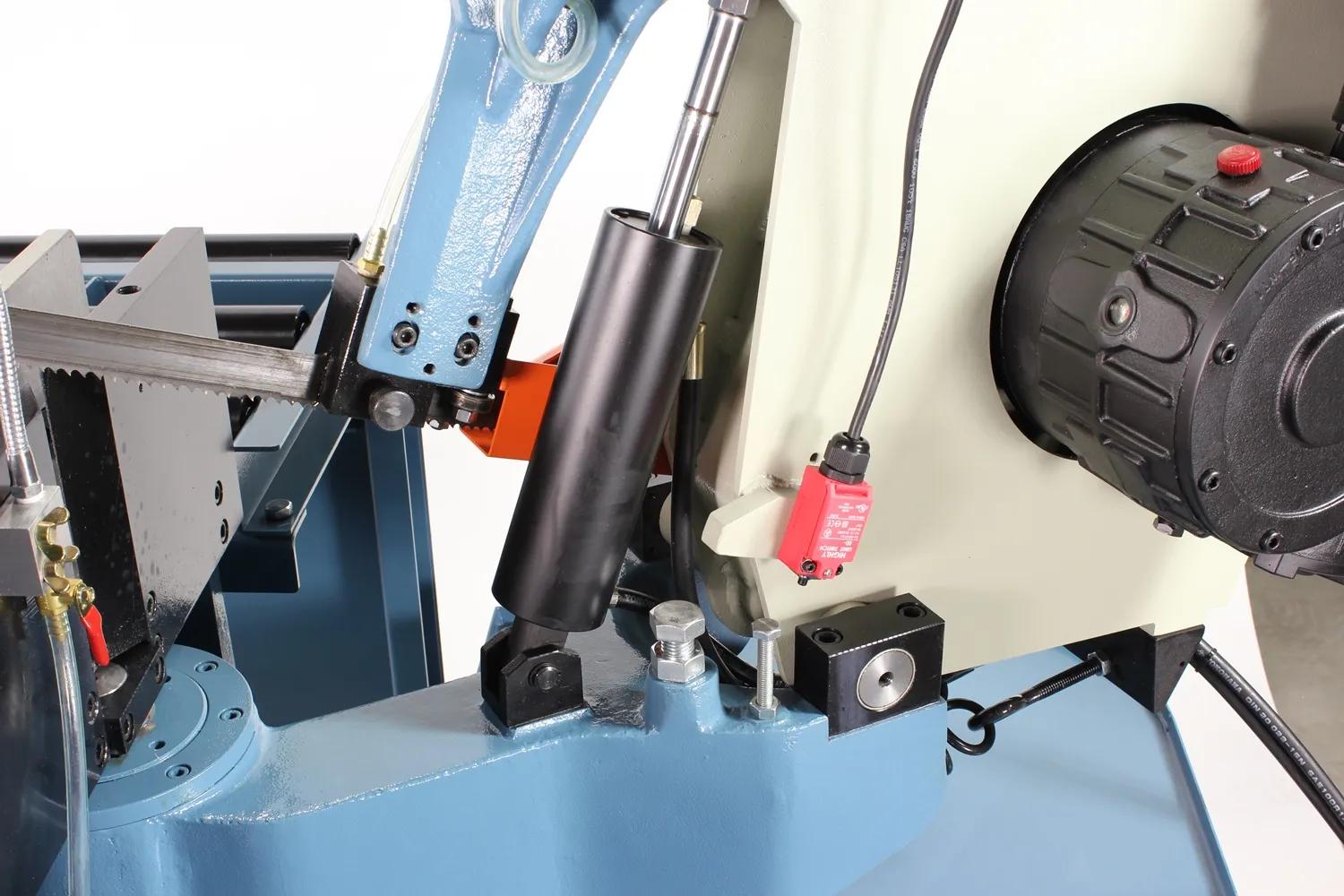 Digital readout shows the blade speed. Adjust the dial to use the same settings for multiples of a part