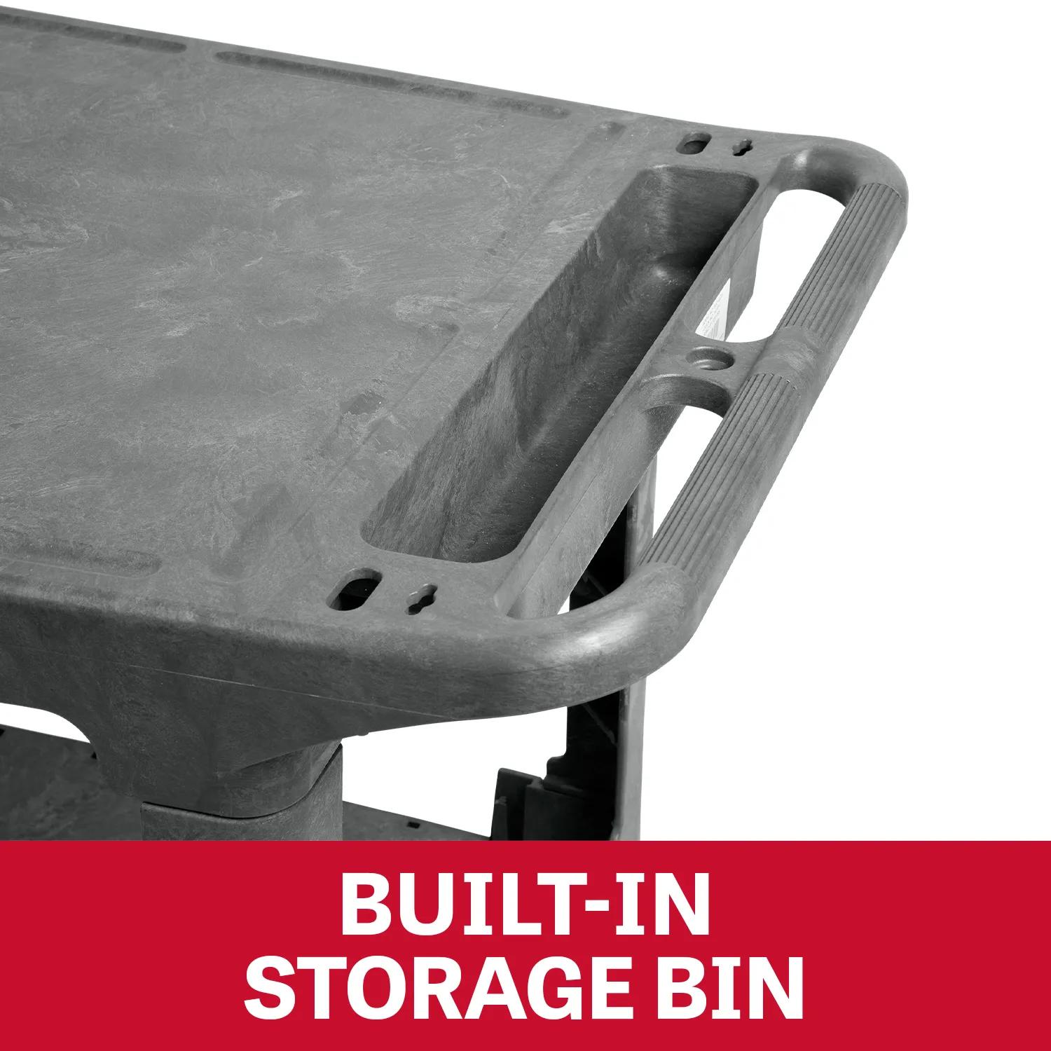 500 lb Capacity, Resin Flat Top Utility Cart(PUC-4425)