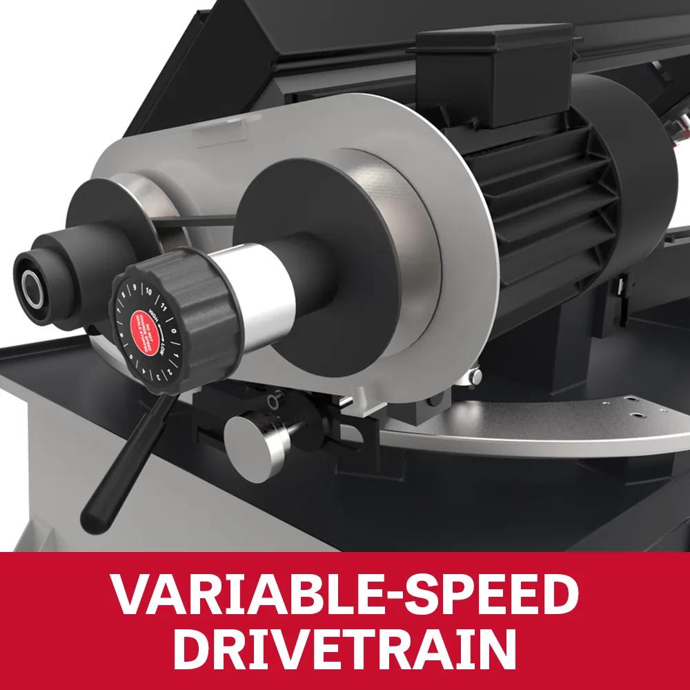 10" x 18" Vari. Speed Dual Mitering Bandsaw, 2HP, 230/460V 3PH(EHB-1018VM)