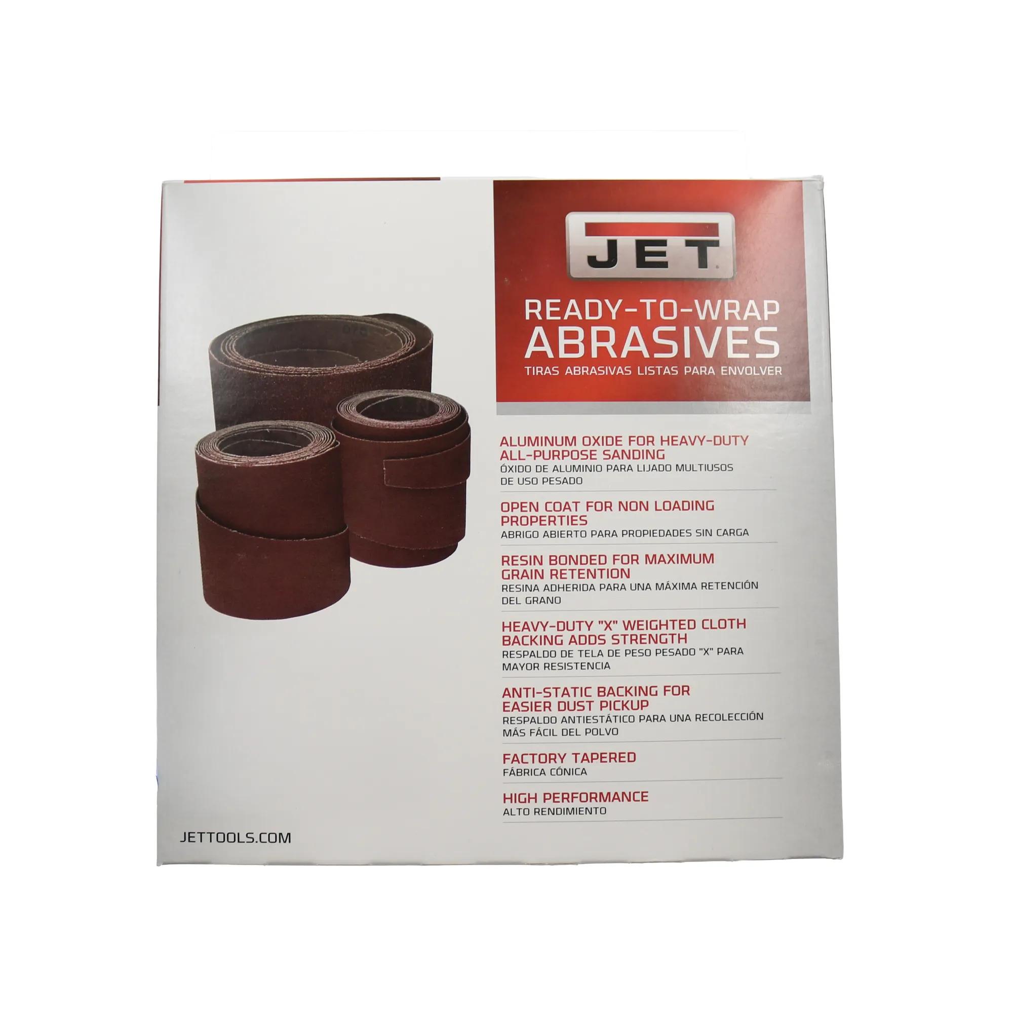 Ready-to-Wrap Abrasive Sandpaper, 22", 120 Grit (3-Pack)