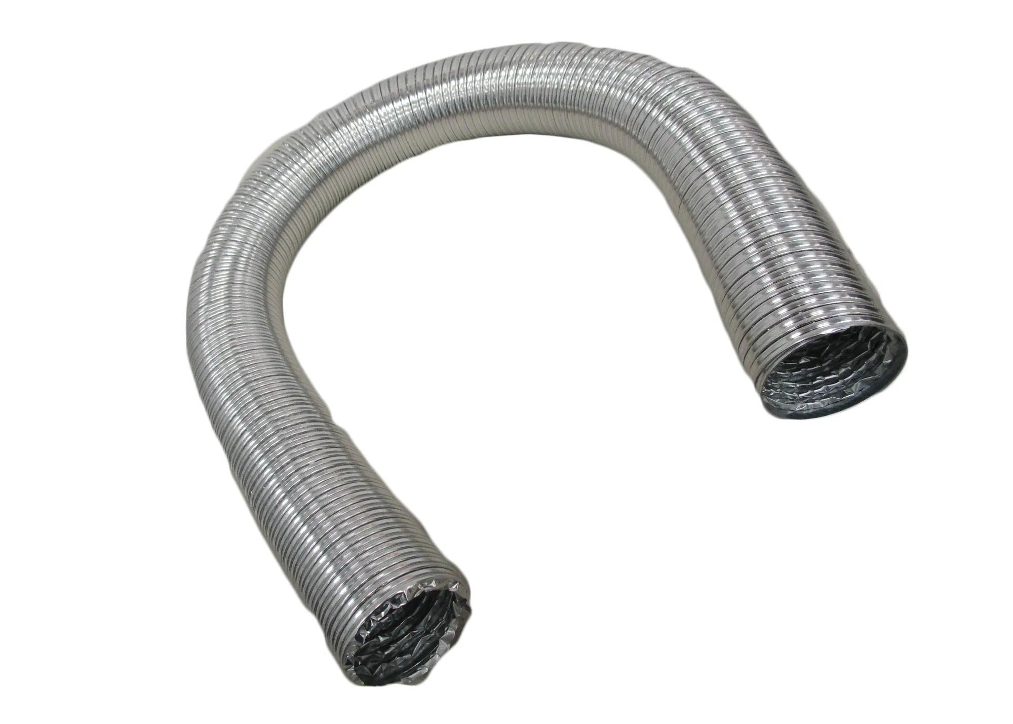 Heat Resistant Dust Collection Hose, 4 in dia x 2.5M length, Max 180 degrees
