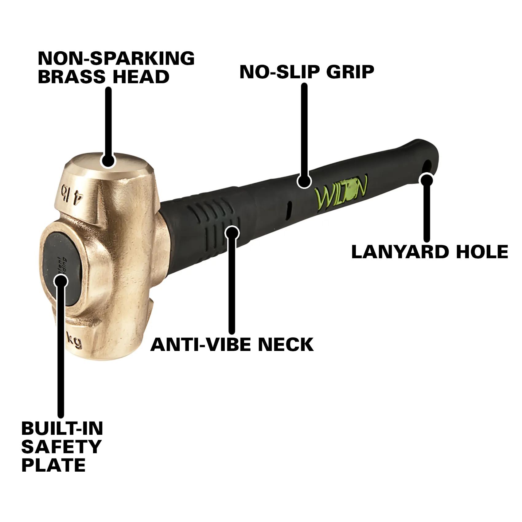 4 Lb Head, 16 in.  B.A.S.H Brass Hammer