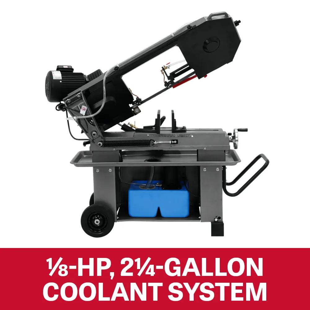 8" x 12" Horizontal/Vert. Geared Head Bandsaw, 1HP, 115/230V 1PH(HBS-812G)
