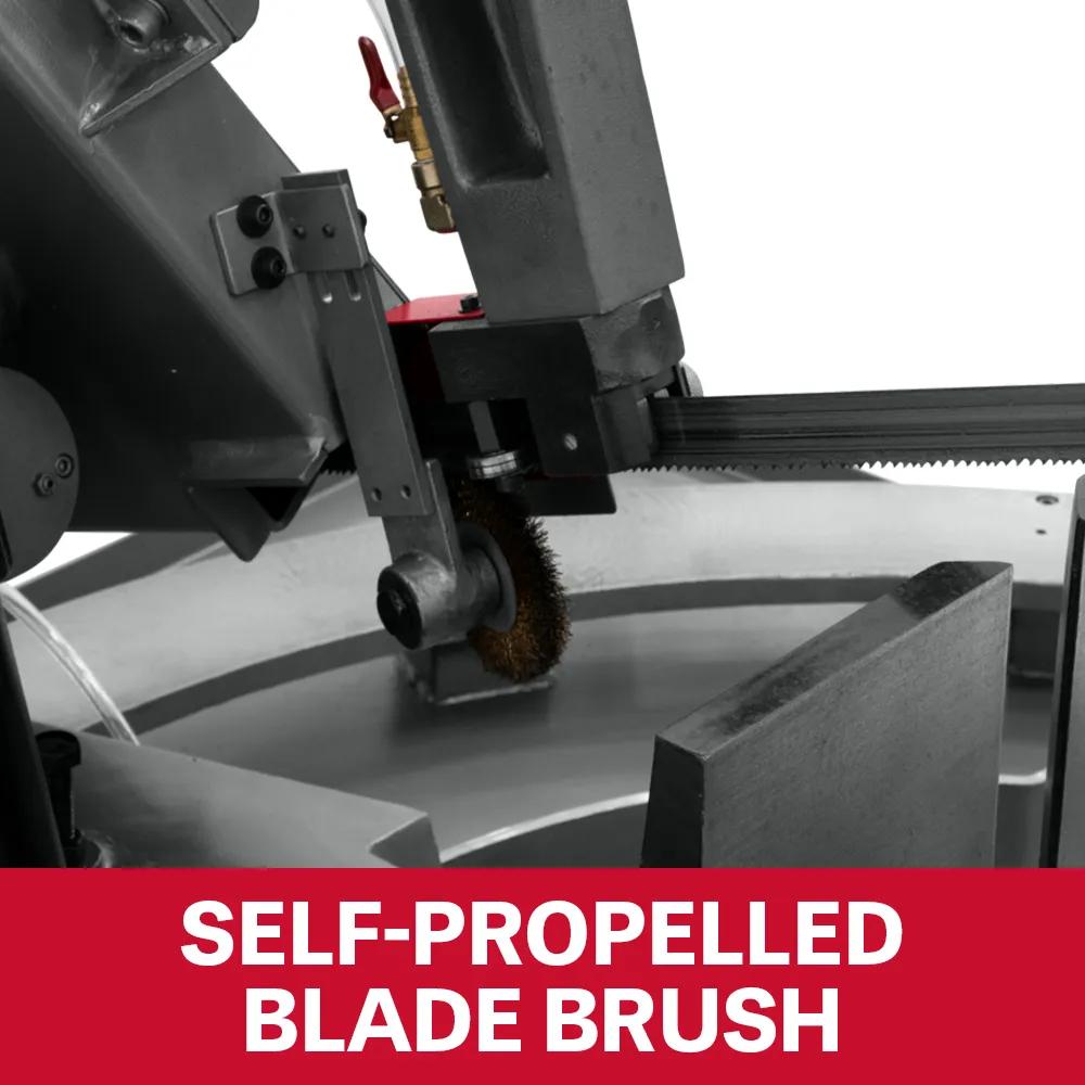 13" Semi-Automatic Dual Mitering Bandsaw, 3HP, 230V 3PH(MBS-1323EVS-H)