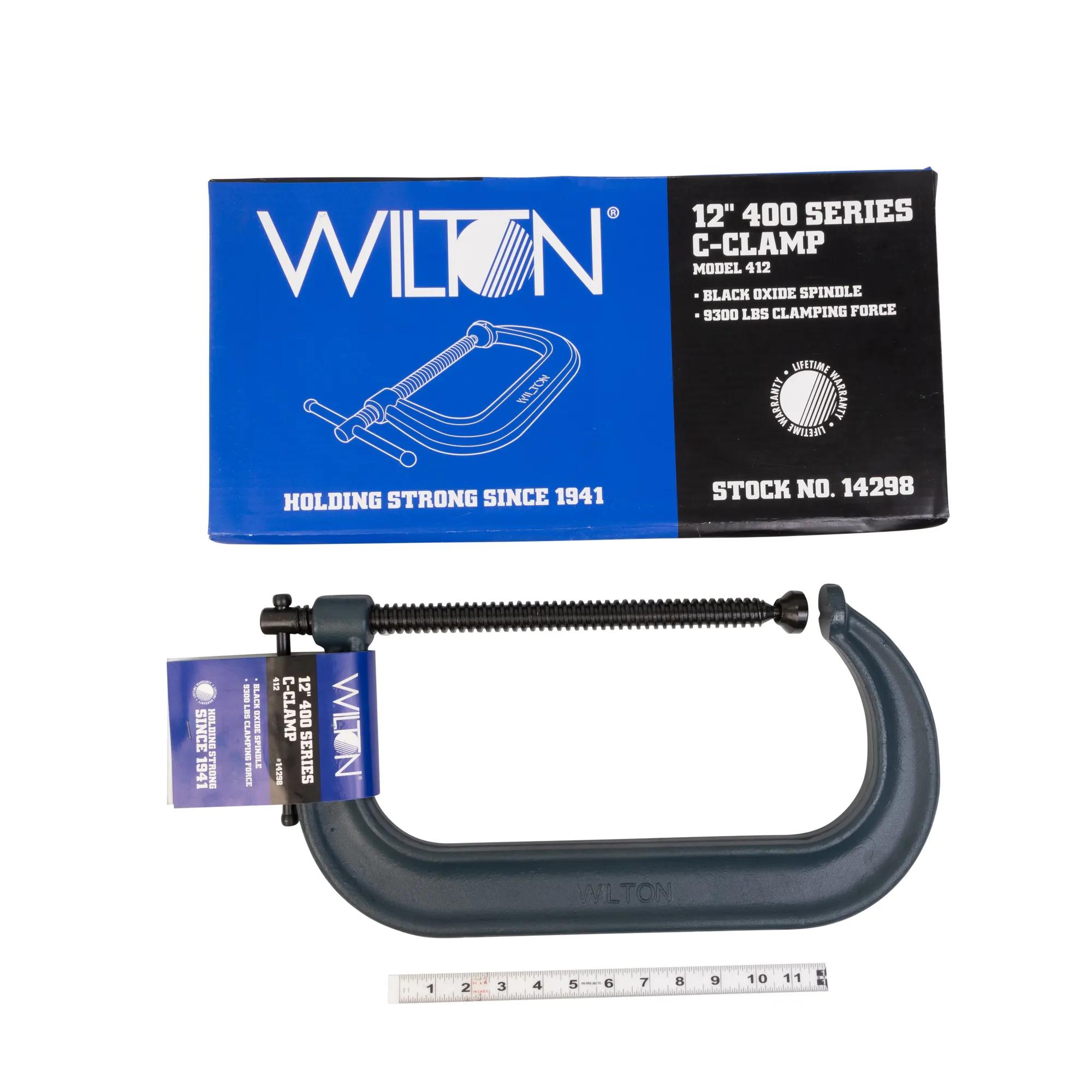 Drop Forged C-Clamp, 2 - 12-1/4 in. Opening, 6-1/4 in. Throat Depth