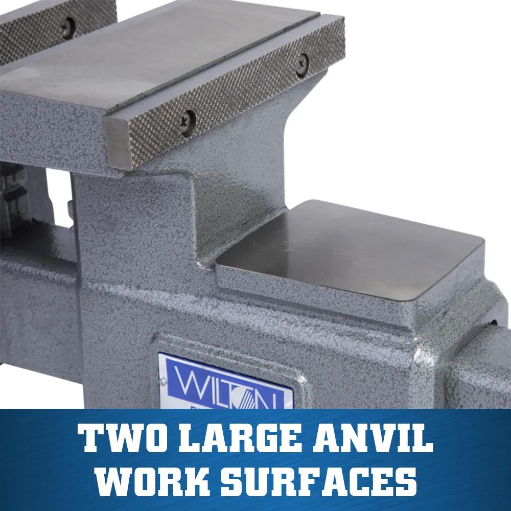 6-1/2 in. Reversible Bench Vise with 360-Degree Swivel Base