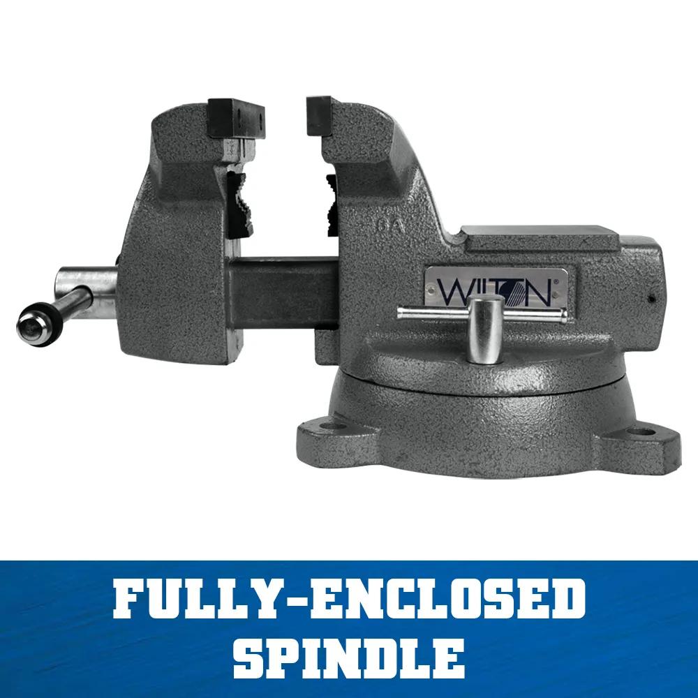 6 in. Mechanics Vise with Swivel Base