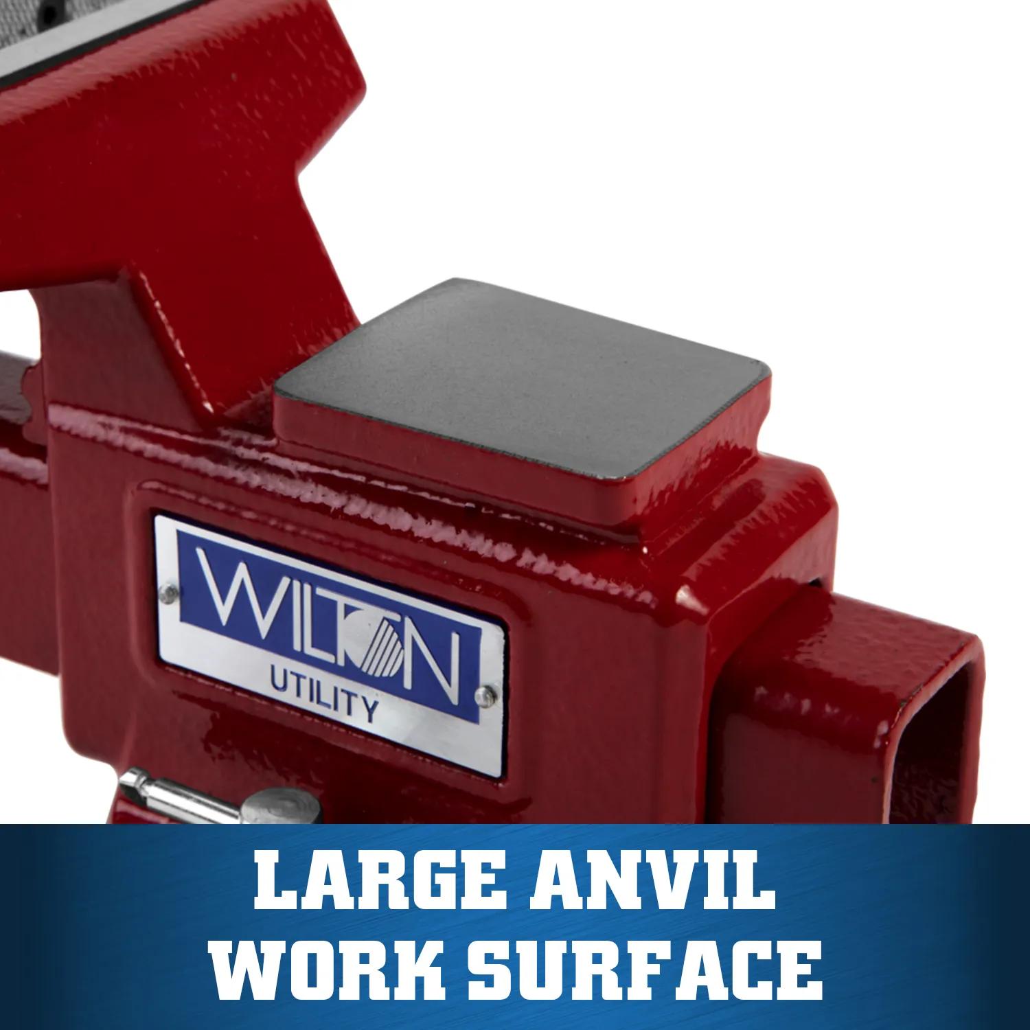 4-1/2 in. Utility Bench Vise with 360-Degree Swivel Base