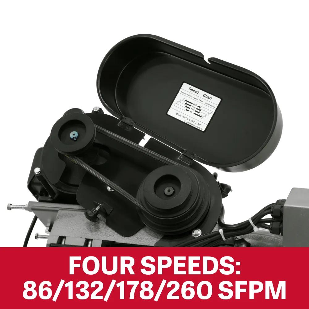 7" x 10-1/2" Horizontal/Vert. Mitering Bandsaw, 1HP, 115/230V 1PH(HVBS-710S)
