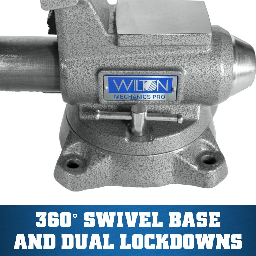 4-1/2 in. Mechanics Pro Bench Vise with 360-Degree Swivel Base