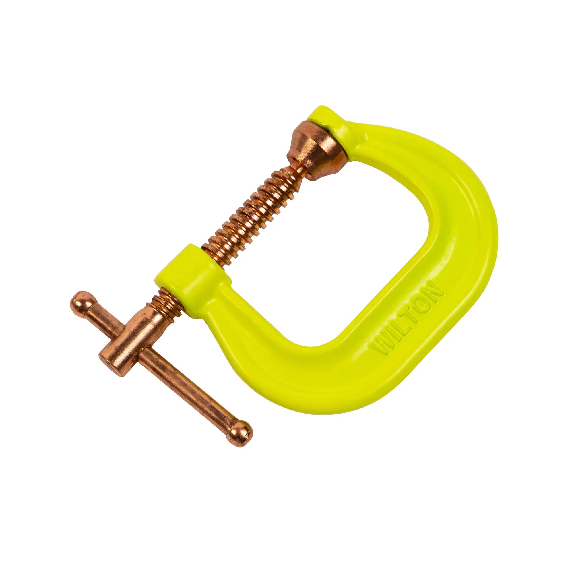 Spark-Duty Drop Forged Hi-Vis C-Clamp 0 - 2-1/8 in. Opening Capacity
