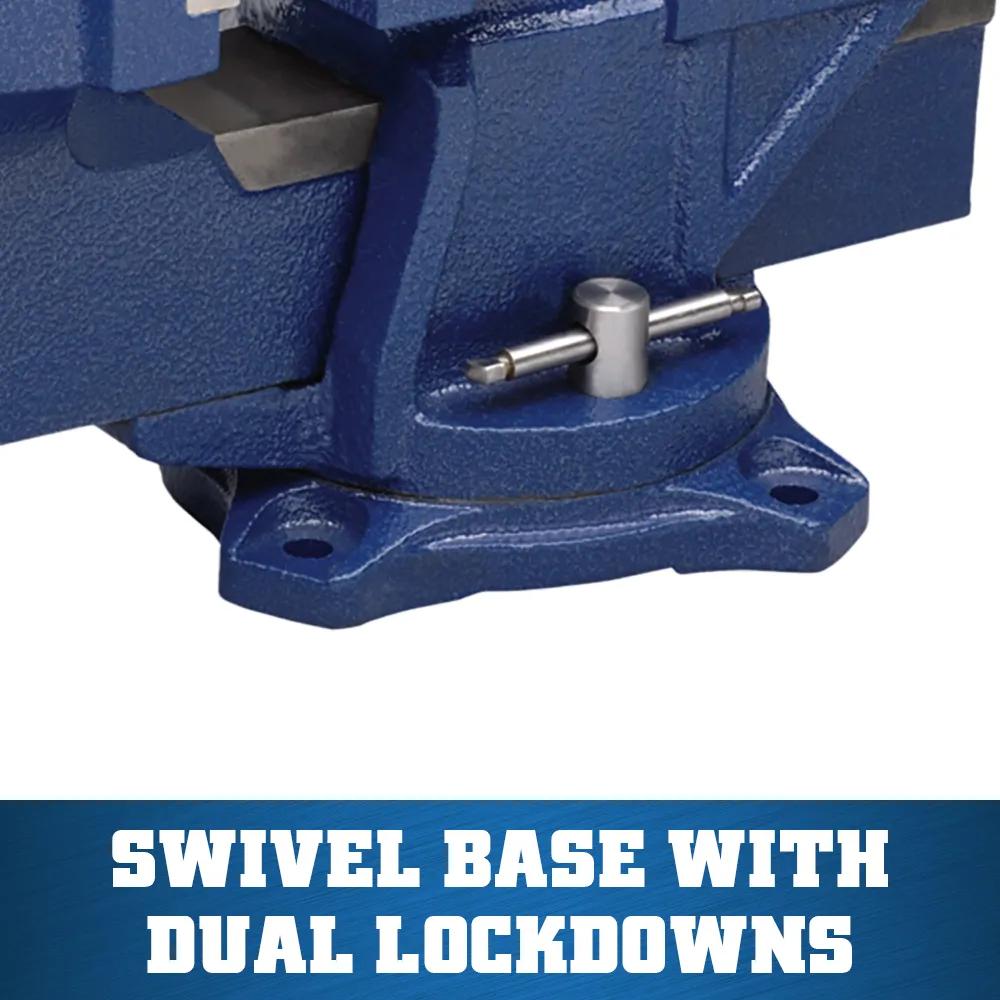 5 in. General Purpose Bench Vise with Swivel Base