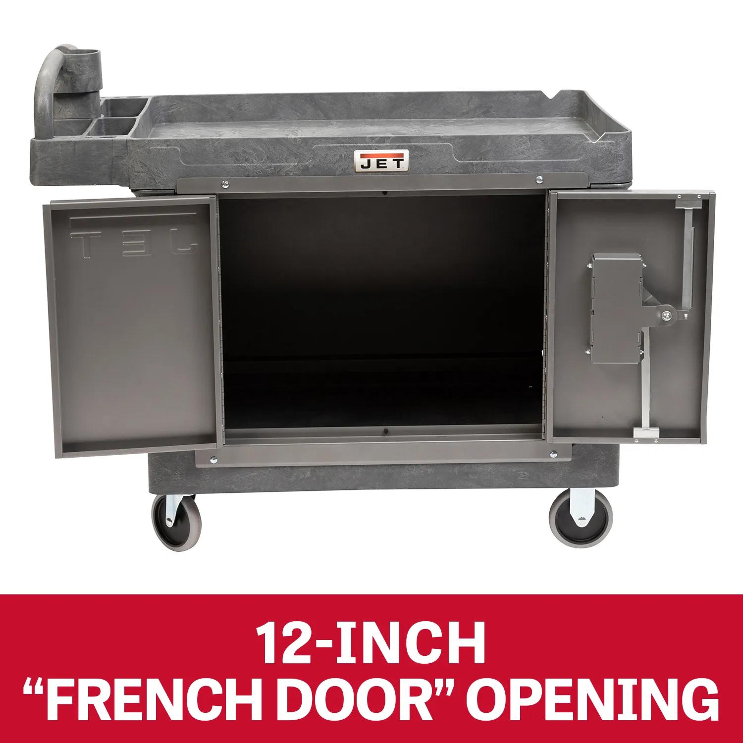 LOAD-N-LOCK Security Cart System with PUC-4325 Resin Utility Cart