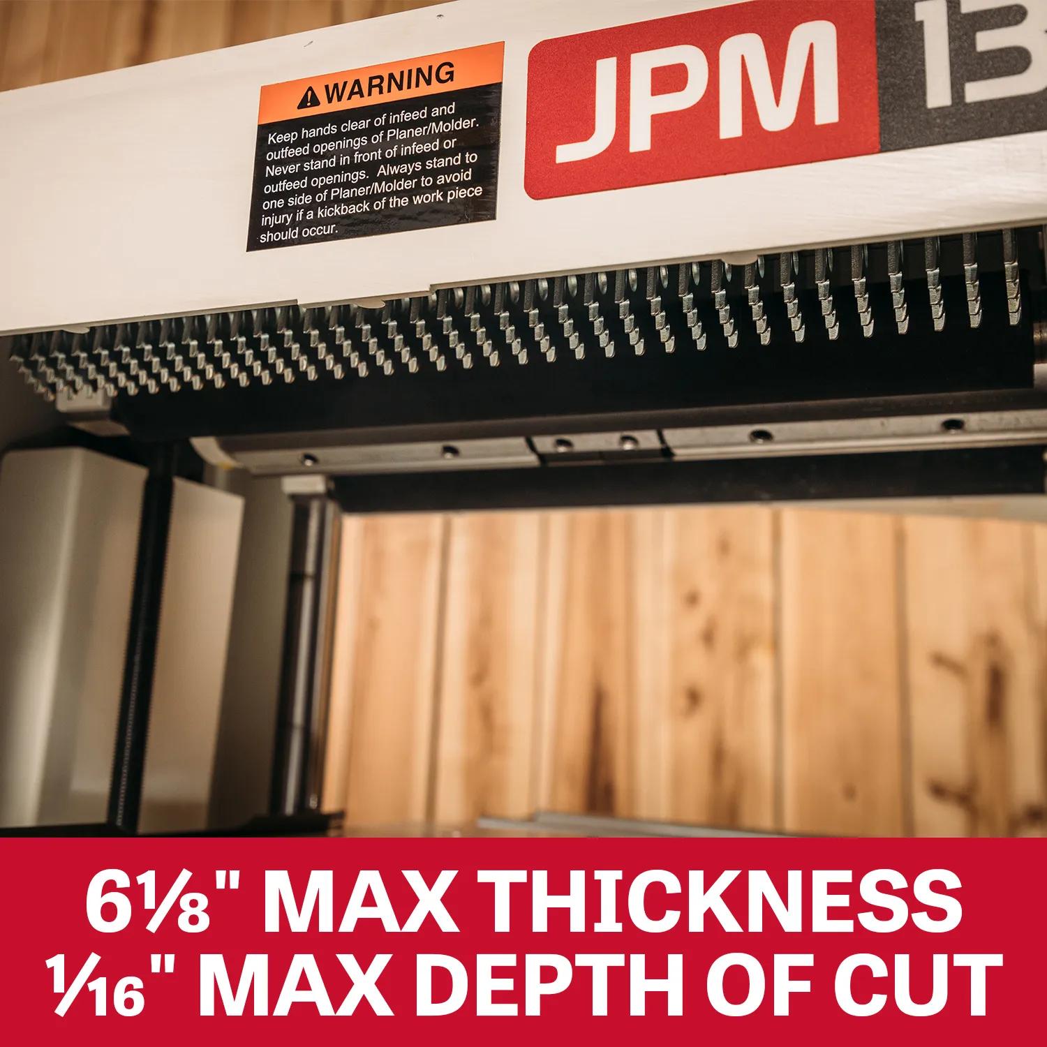 13" Closed Stand Planer / Molder, 1-1/2HP, 115/230V 1PH(JPM-13CS)