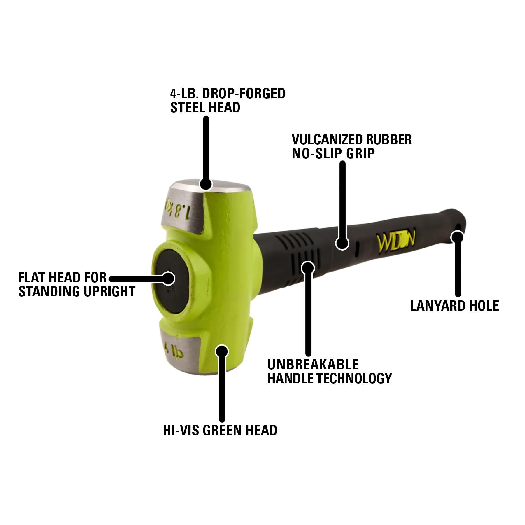 4 Lb Head, 12 in.  B.A.S.H Sledge Hammer