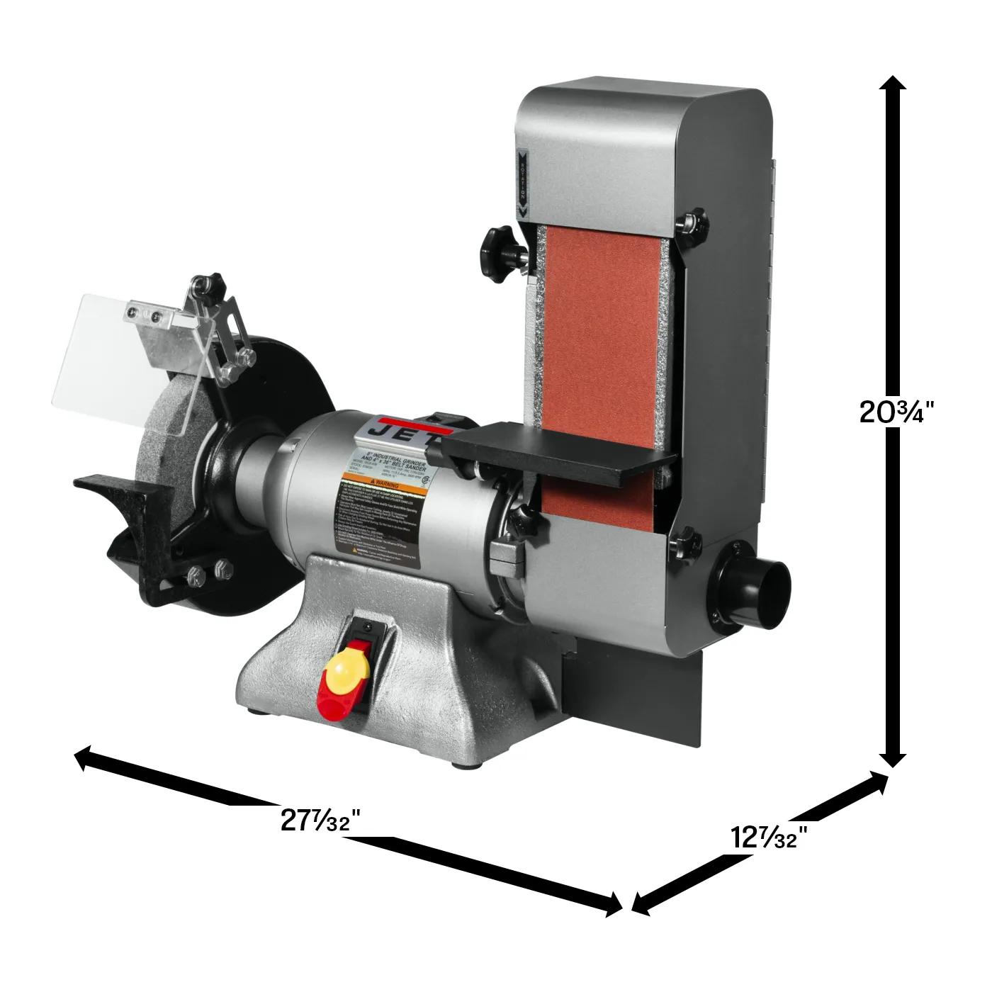 8" Vari. Speed Industrial Grinder & 4 x 36 Belt Sander, 1HP, 115/230V 1PH(IBGB-436VS)