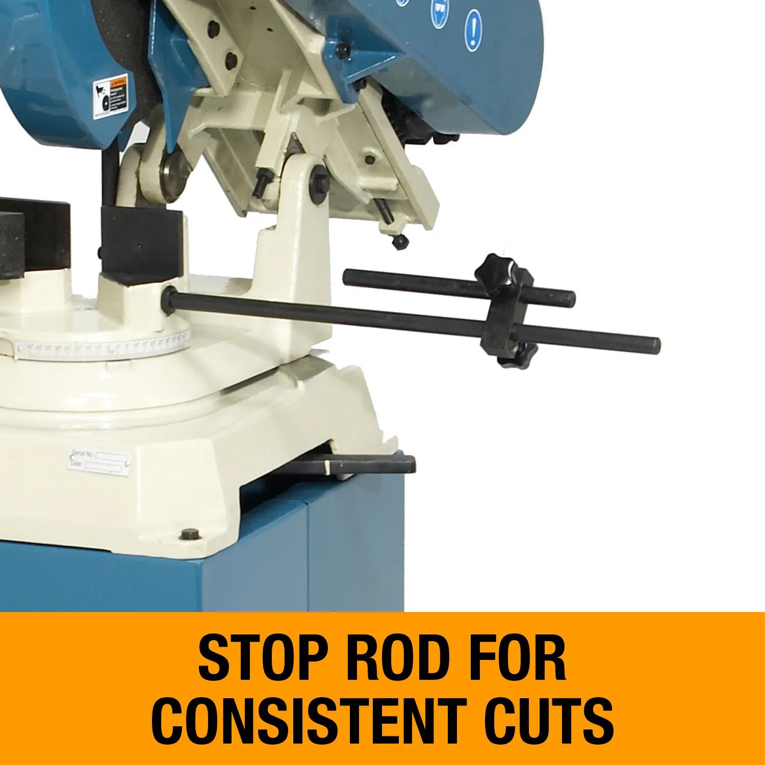 Stop Rods for consistent cuts