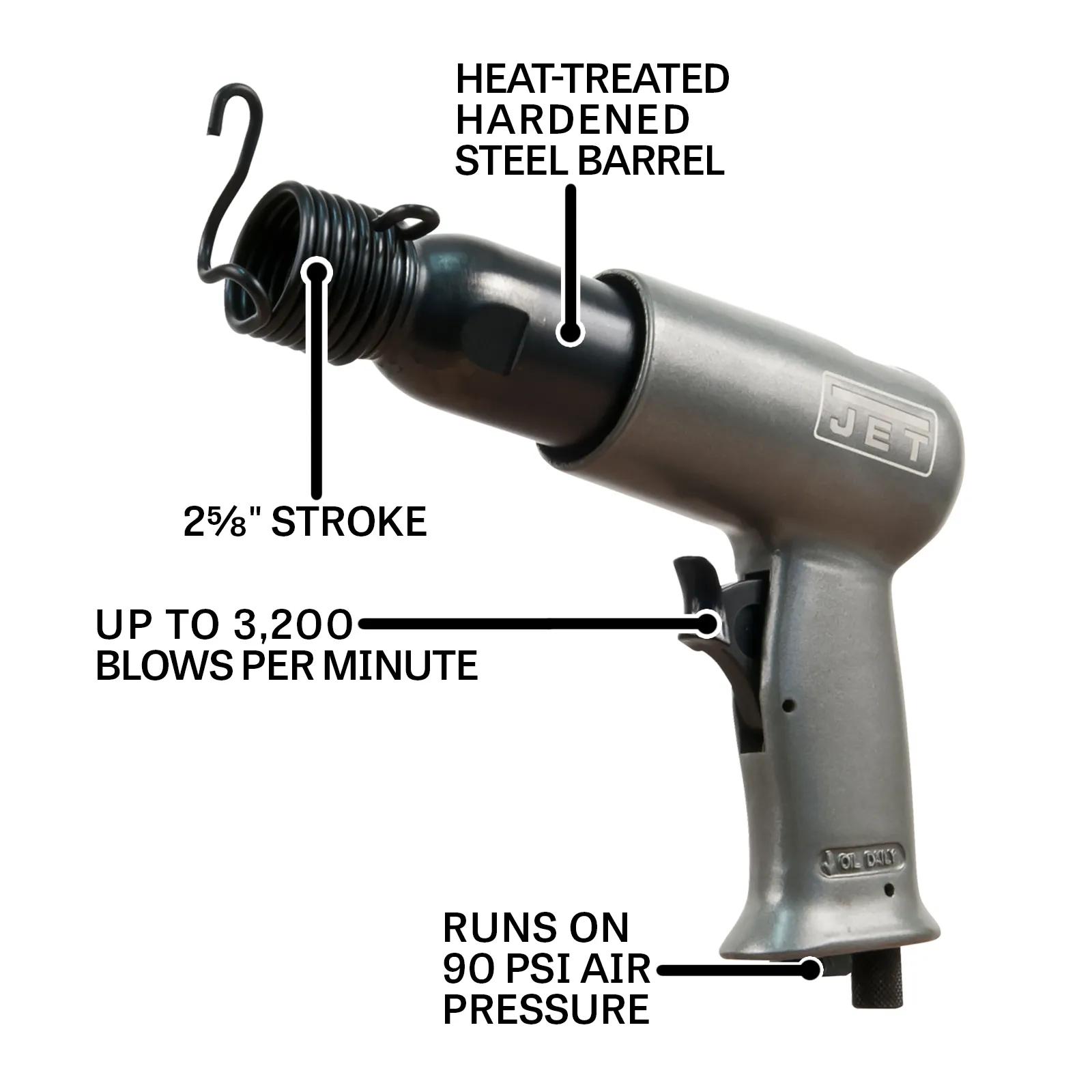 2-5/8" Stroke, Medium-Barrel Pneumatic Hammer(JAT-901)