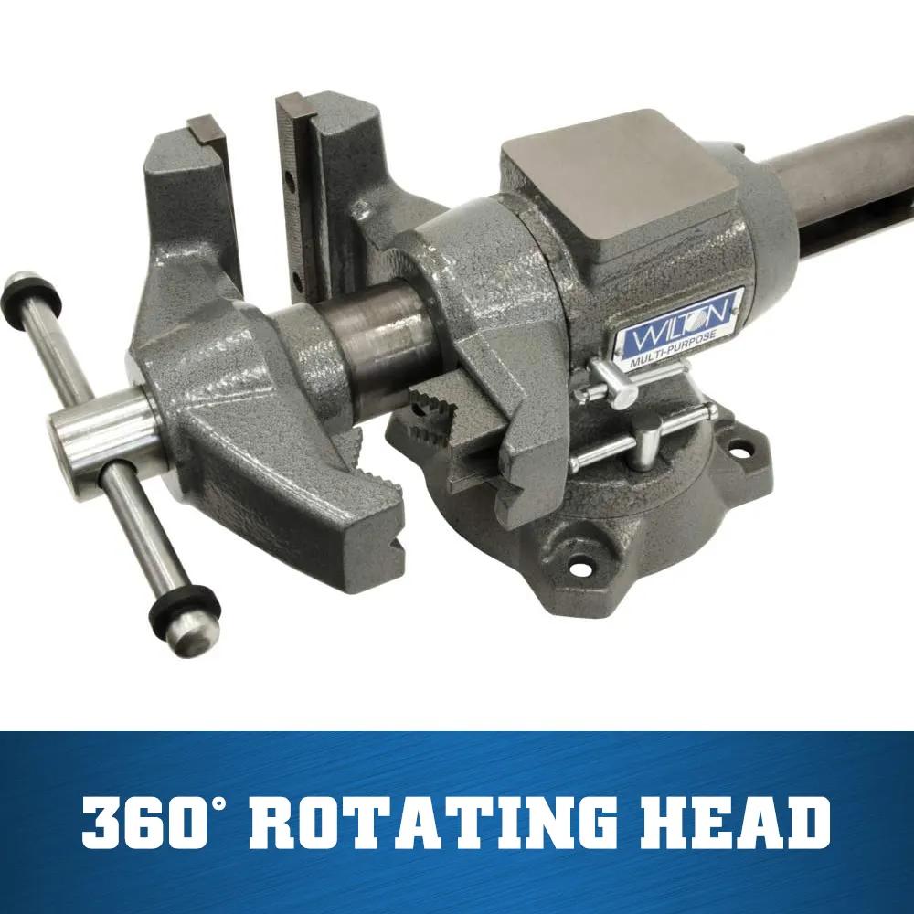 5-1/2 in. Multi-Purpose Bench Vise with 360-Degree Rotating Head & Base