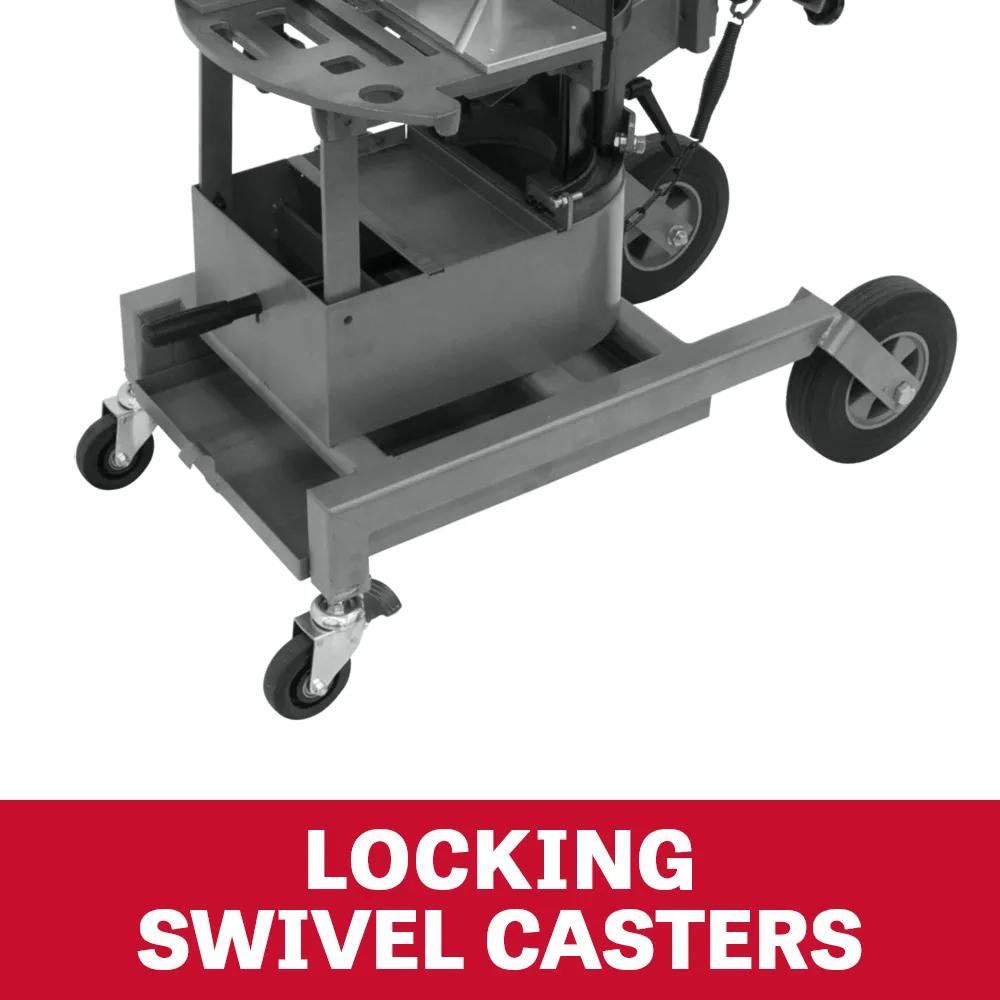 8" Horizontal/Vert. Dual Mitering Portable Band Saw, 0.75HP, 115V 1PH(HVBS-8-DMW)
