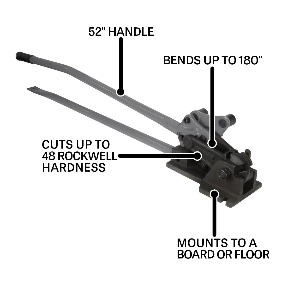 5/8" Capacity, Rebar Cutter & Bender(RCB-25)