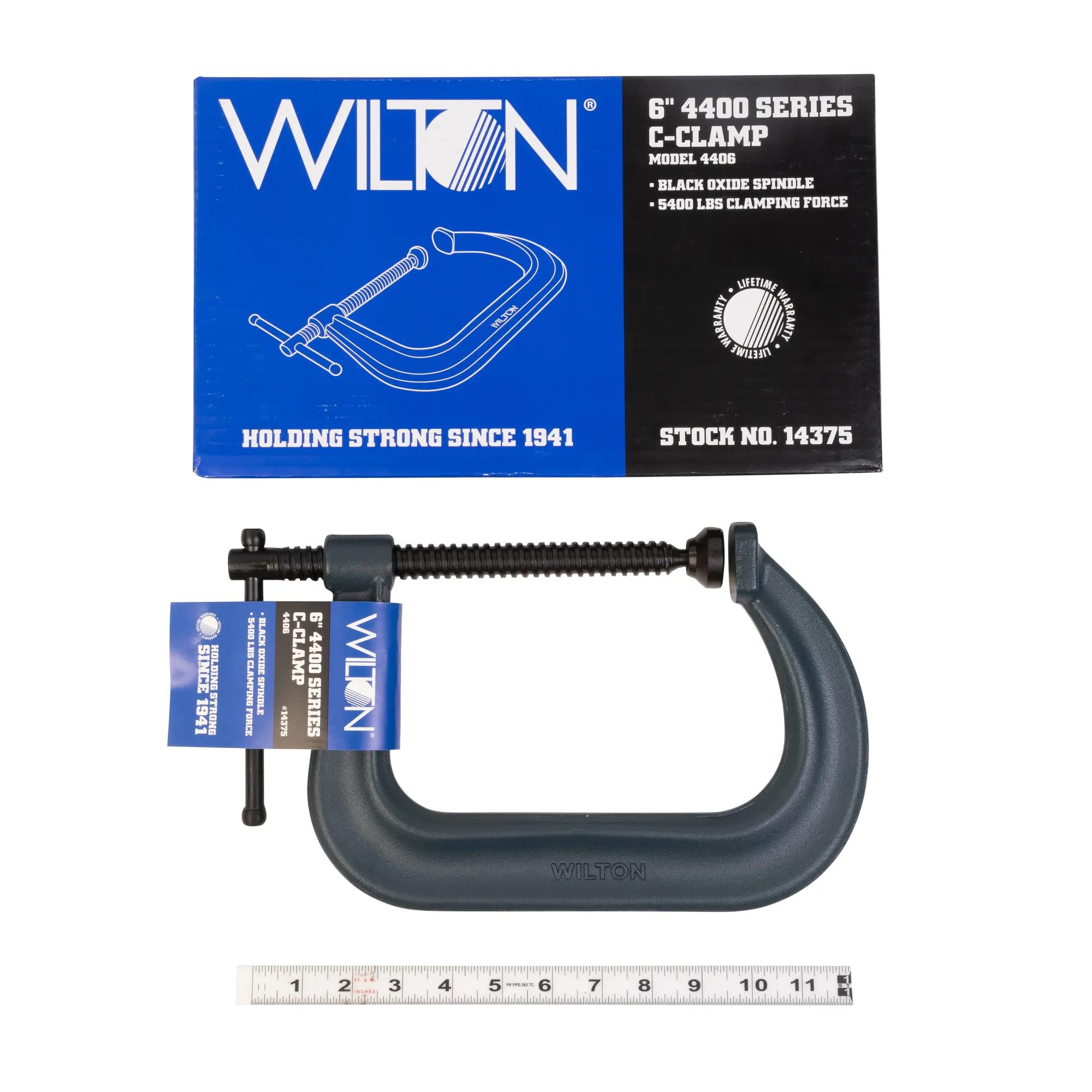 4400 Series Drop forged C-Clamp - Extra Deep-Throat, Regular-Duty, 0 in.  - 6 in.  Jaw Opening