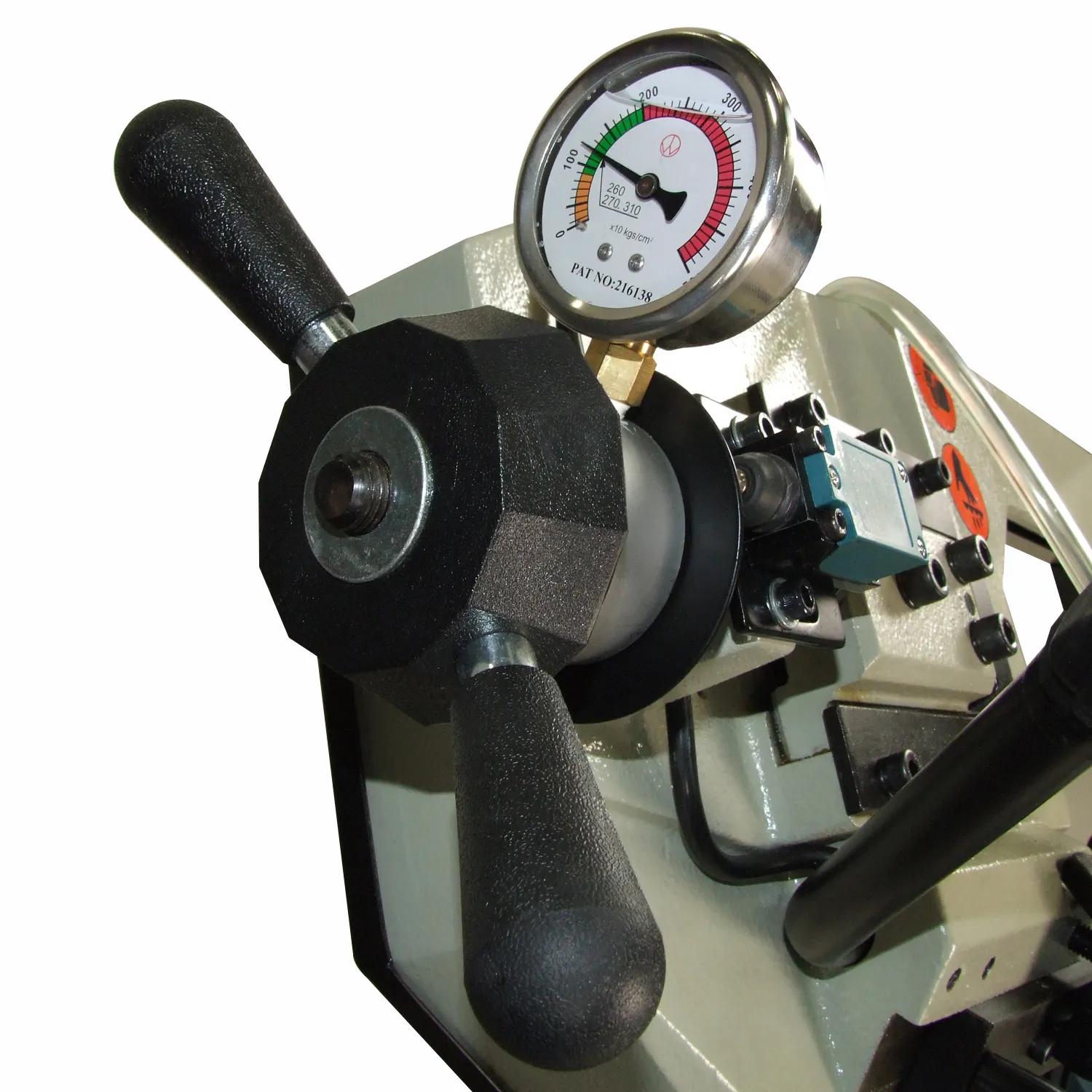 The gear-driven BS-260M industrial band saw is one of the most versatile saws on the market. An AC inverter for speed control runs on 220-volt single-phase power. Use it almost anywhere!