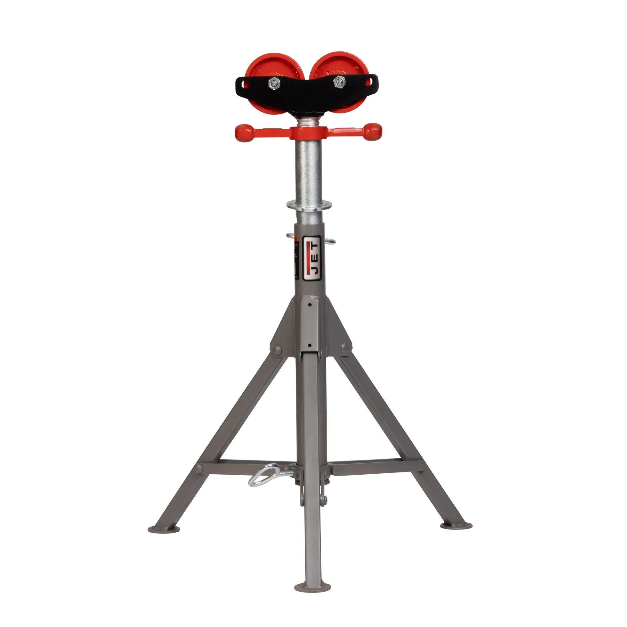 Folding Pipe Jack Stand w/ Steel Rollers(JPJ-FLD-SR)