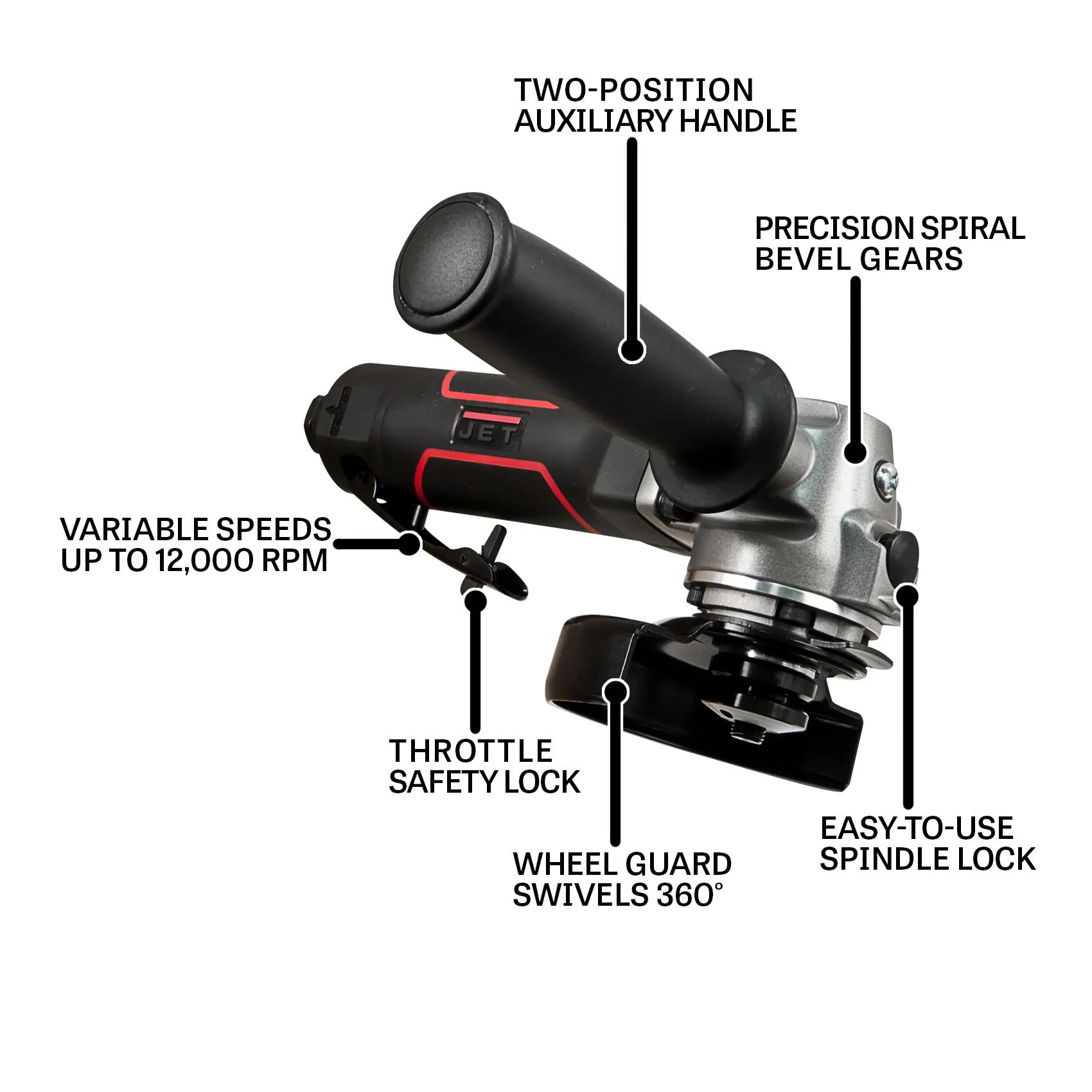 4" Angle Grinder, 1HP(JAT-450)