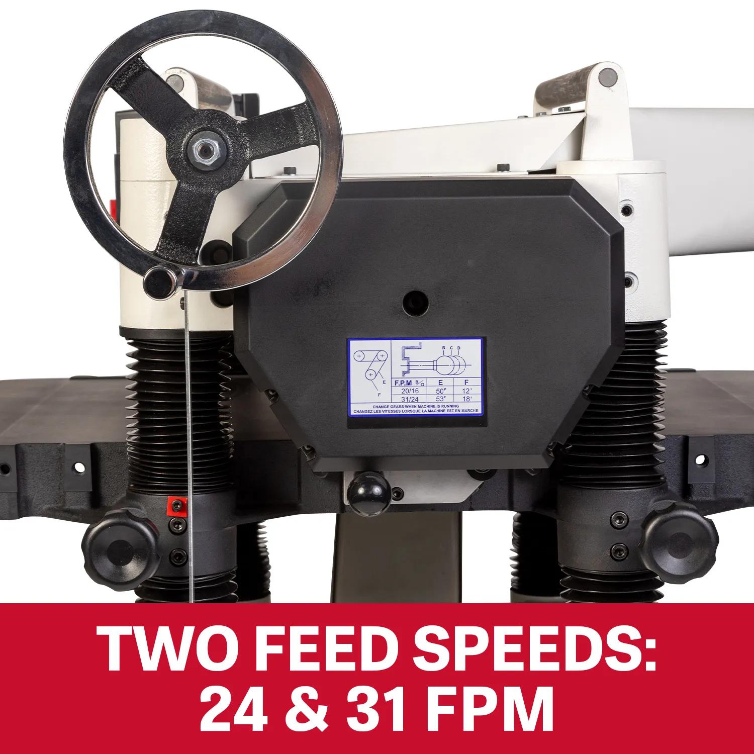 20"  Black Helical Head Planer, 5HP, 230V 1PH(JWP-208HH-BLK)