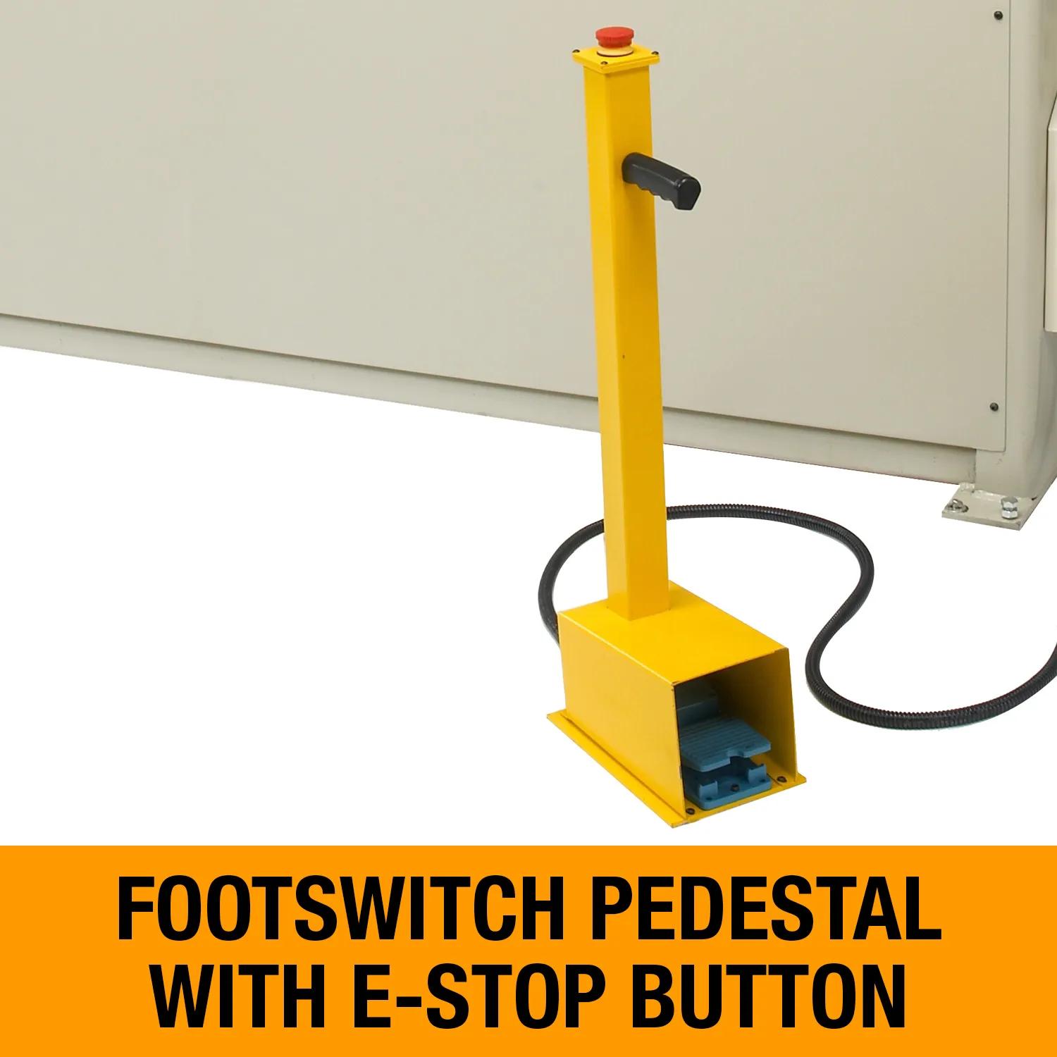 Footswitch pedestal with E-Stop button
