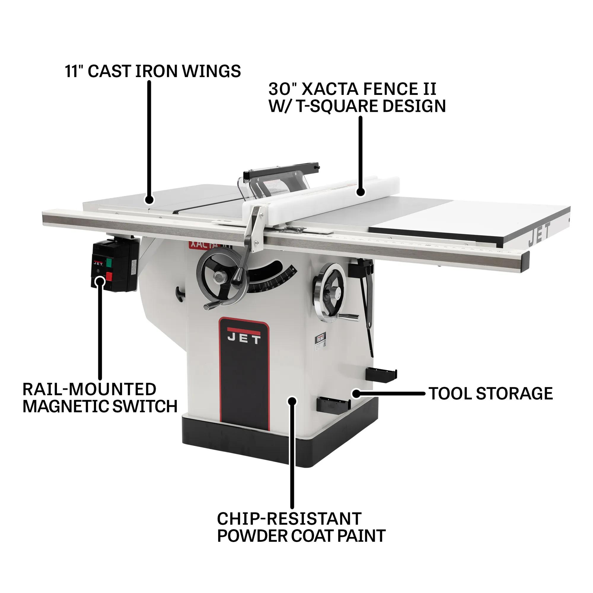 30" RIP, Deluxe XACTA SAW, 5HP, 1PH(JTAS-10DX-530)