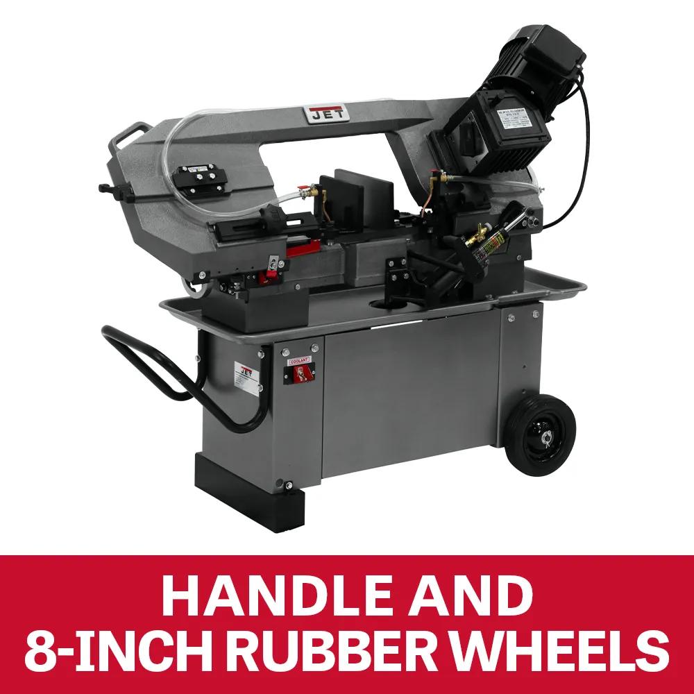 8" x 12" Horizontal/Vert. Geared Head Bandsaw, 1HP, 115/230V 1PH(HBS-812G)