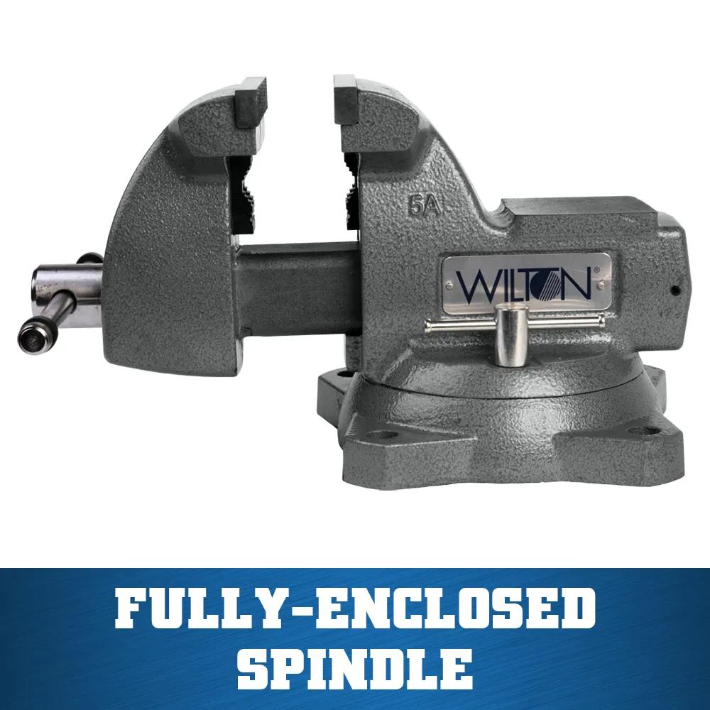 5 in. Mechanics Vise with Swivel Base