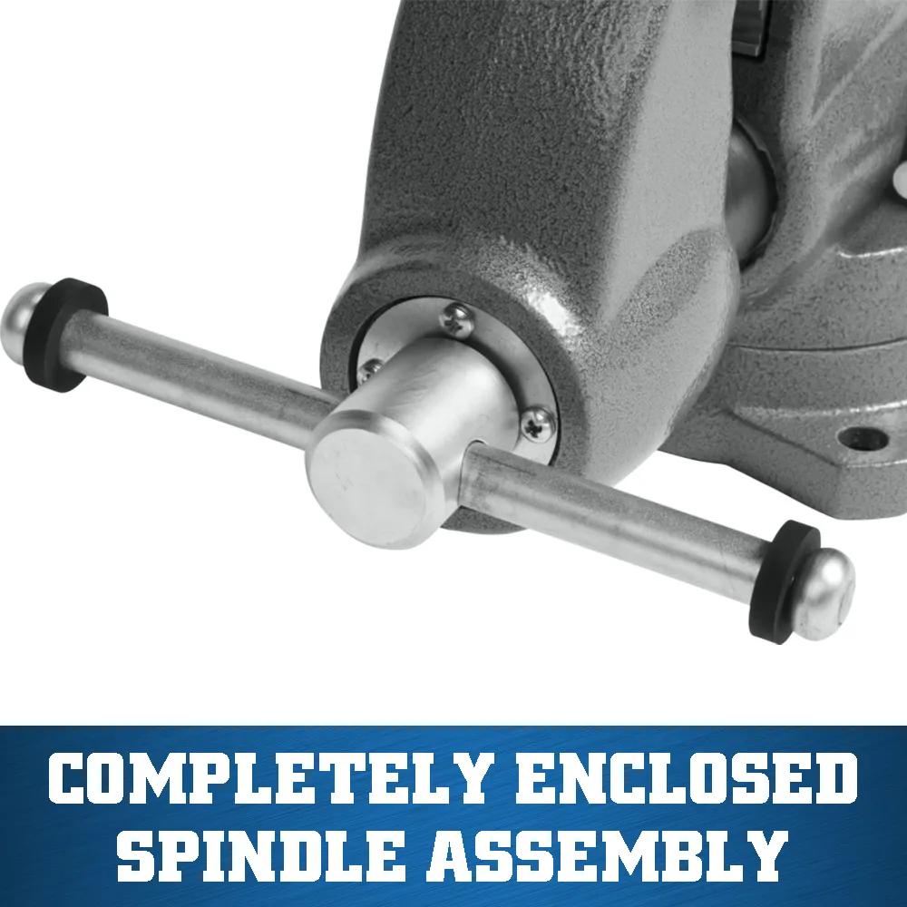 5 in. Combination Pipe and Bench Vise with Swivel Base