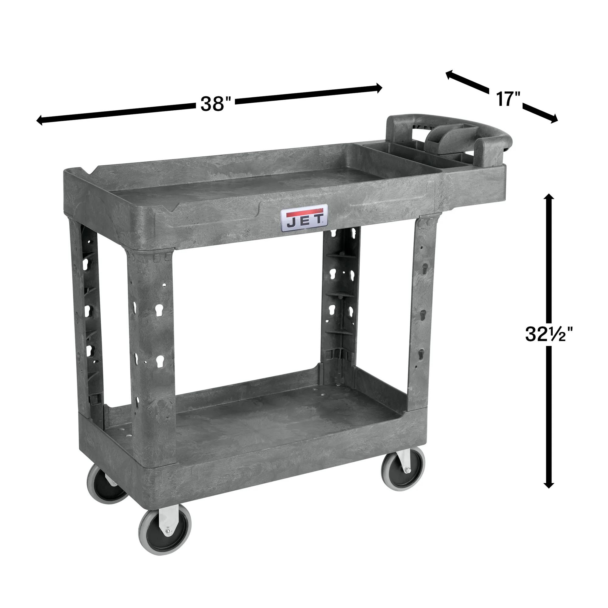 550 lb Capacity, PUC_41x17, Resin Utility Cart(PUC-4117)