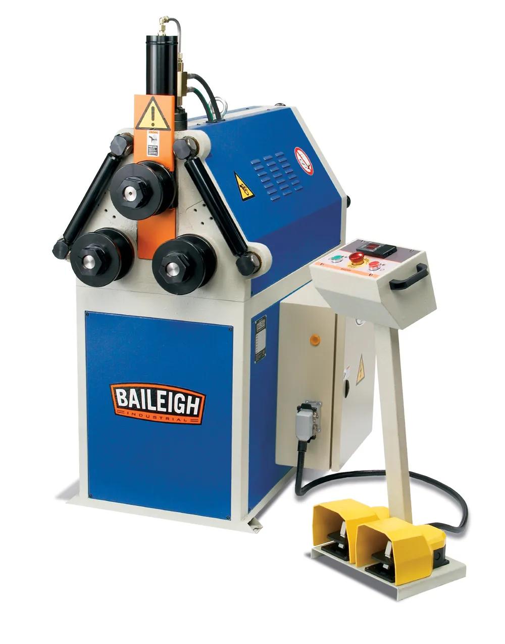 The R-H45 Hydraulic Ring Roller won’t flinch while bending large radii out of tough materials.