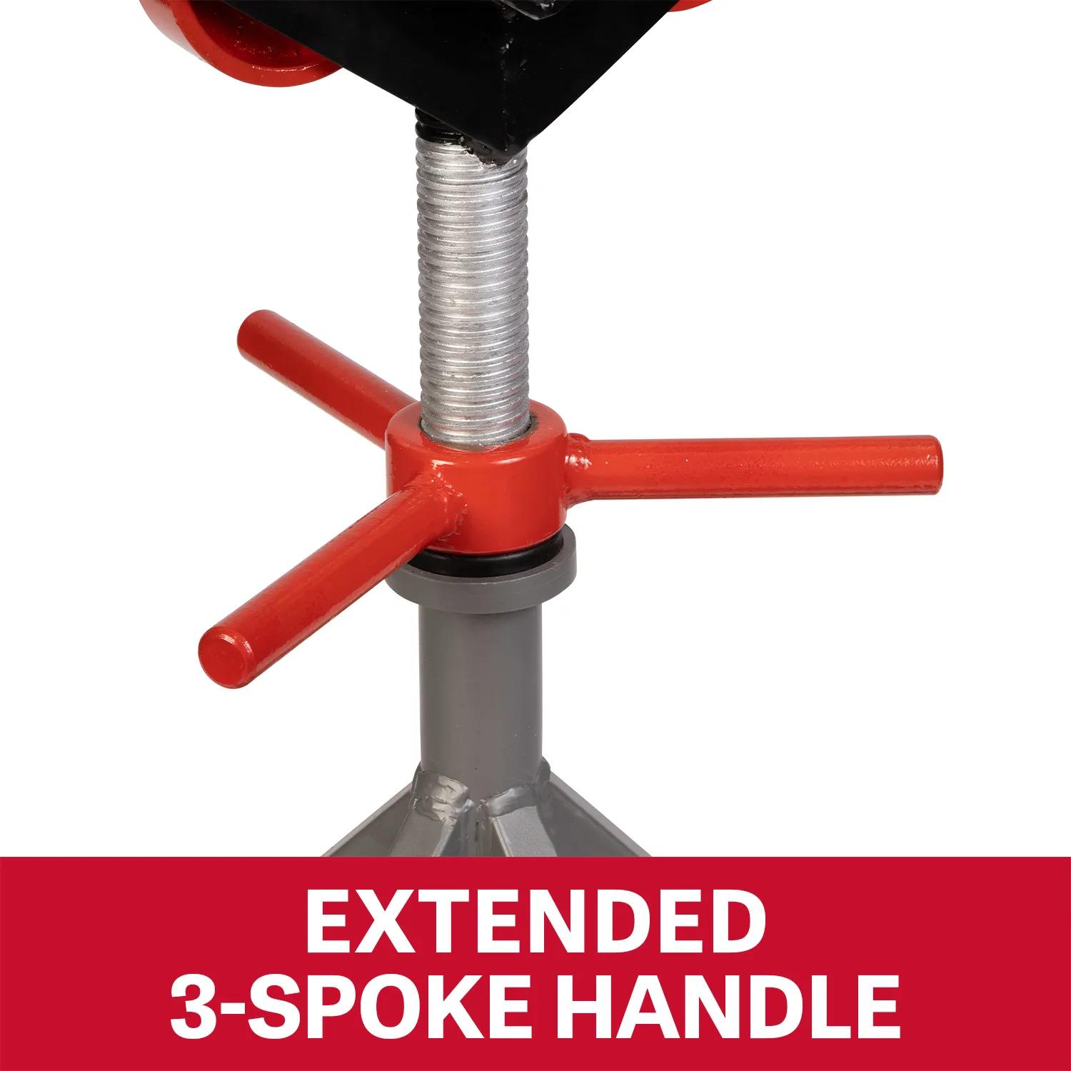 5-Leg Pipe Jack Stand w/ Casters & Steel Rollers(JPJ-5LG-SR)